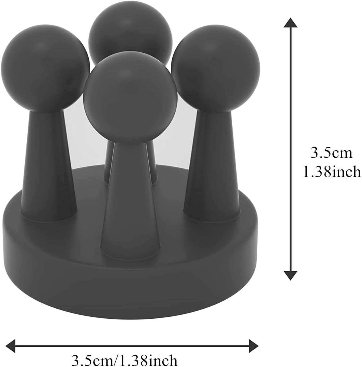 4 Pack Wall Hooks Toothbrush Holders, Multi-Purpose Silicone Key Hanging Holder, Wall Mounted Razor Holder for Shower, Self Adhesive Towel Hook, Bathroom Kitchen Office Accessories (Black) - Green image number 4