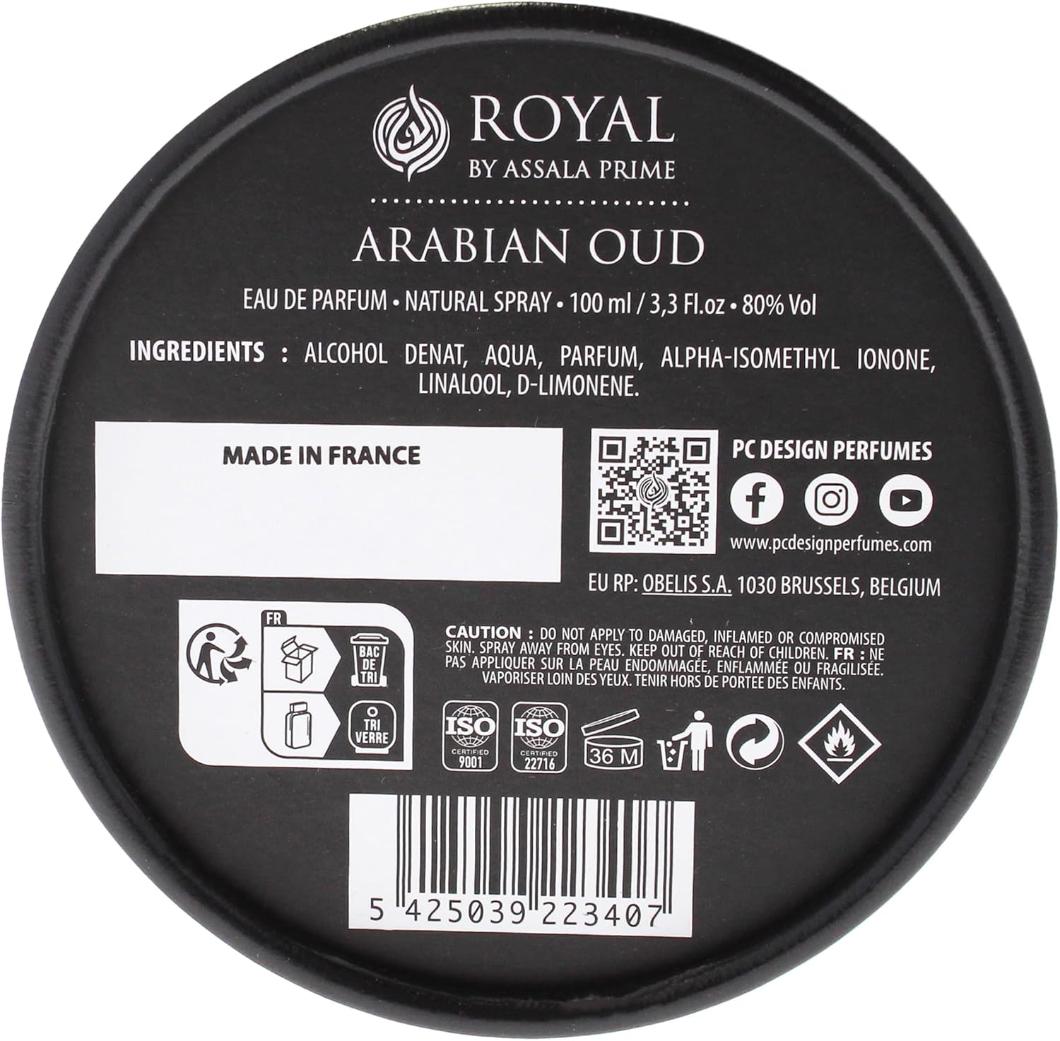 Prime Royal Arabian Oud by Assala for Unisex - 3.3 Oz EDP Spray image number 4