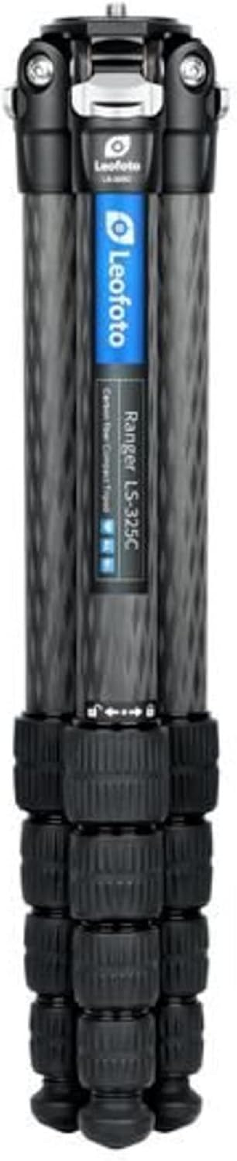 Leofoto LS-325C+LH-40 Travel Tripod Kit LH-40 Carbon Fiber CF 5 Section & 40Mm Low Profile Ball Head image number 5