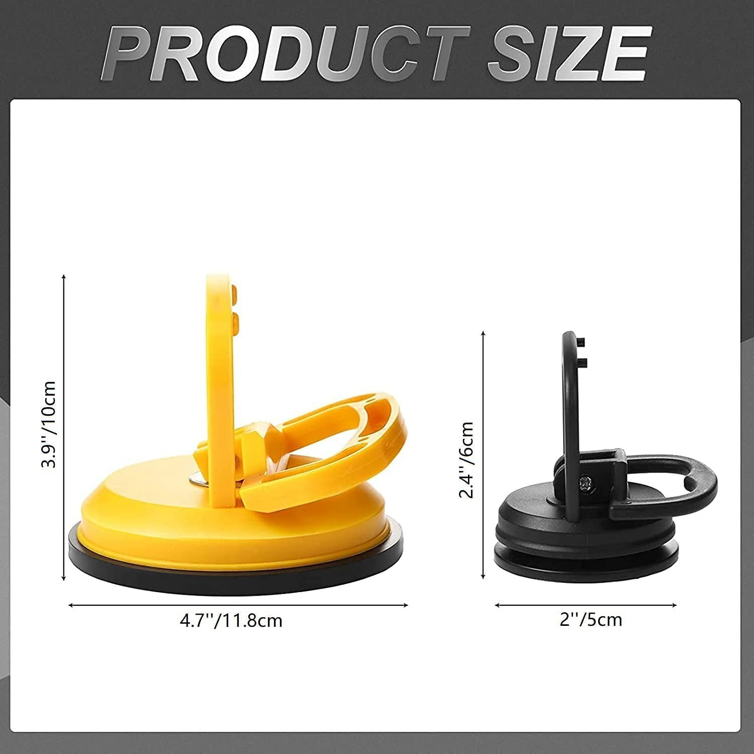 3Pcs Dent Puller Handle Lifter Car Dent Puller Suction Cup Dent Remover Tools Suction Cup Lifter for Car Dent Repair image number 2