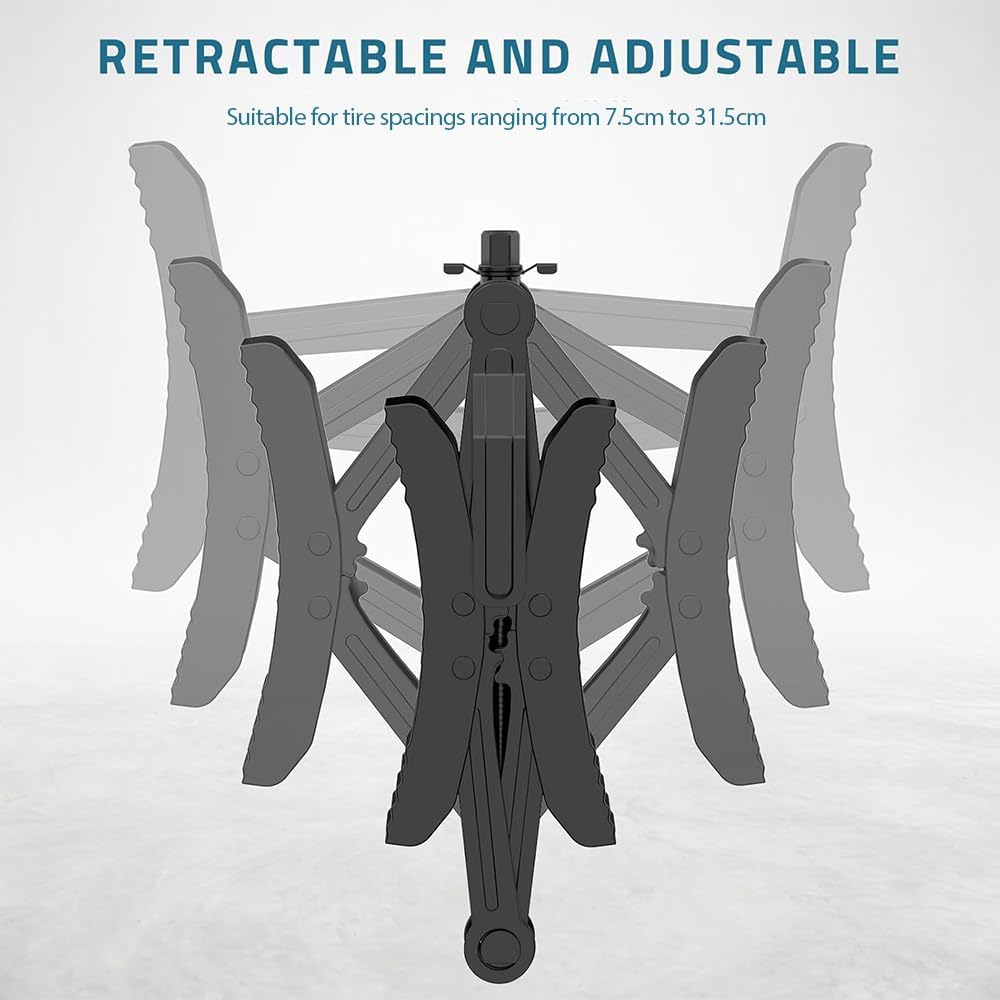 MTSDM Wheel Chock Stabilizer, Camper RV Wheel Chock Stabilizer, Travel Trailers Heavy Duty X Chocks Fits, Heavy Duty Truck RV Tire Scissor Locking X Chock, Anti-Move Tire Wheel Chock image number 5