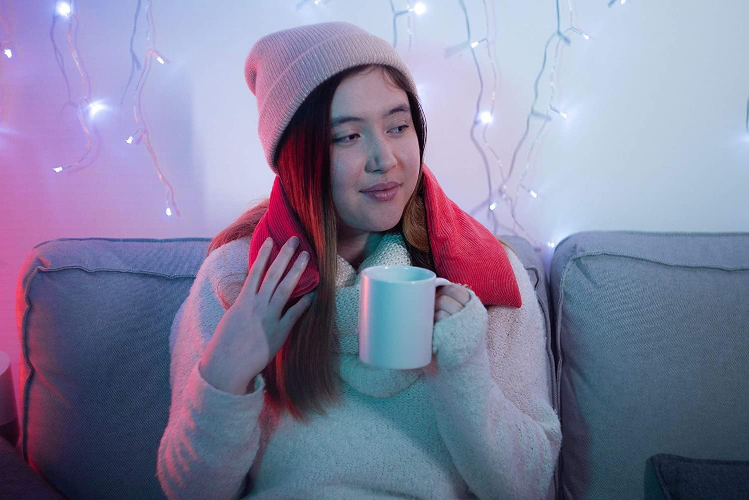 The Wheat Bag - Heat Pack, Large 38X17Cm 900G, Charcoal - Brown Stripe Print image number 5