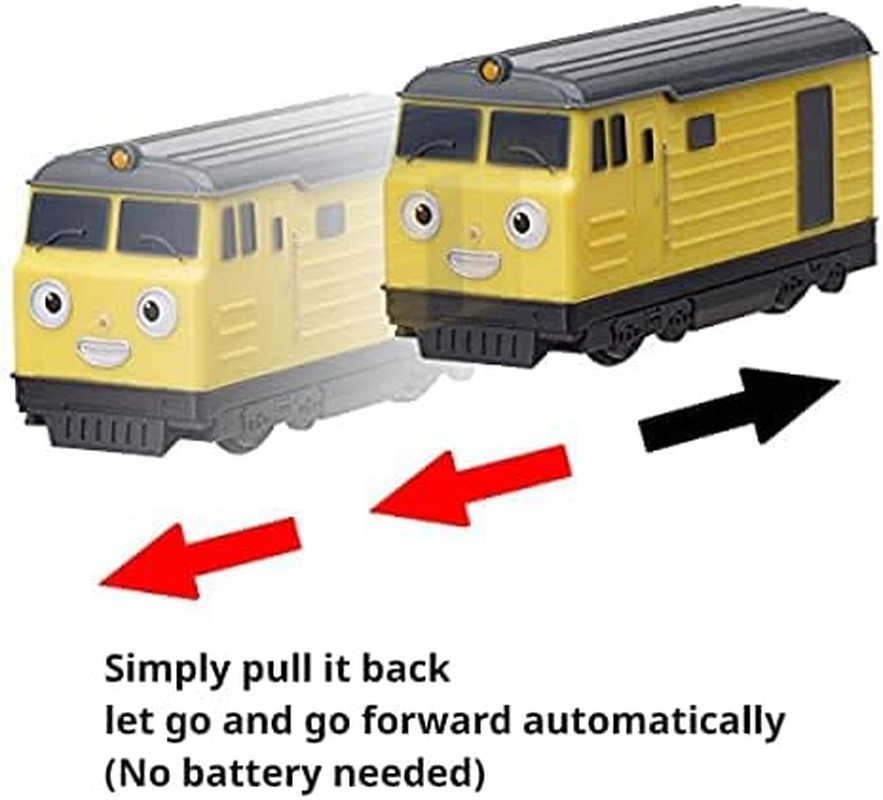 Pull Back Car Train Toy - Titipo and Friends 3 Vehicles Set Christmas Birthday Gifts for Kids and Toddlers Boys and Girls 3 Years and up (No. 2 Loco, Eric, Xingxing) image number 2