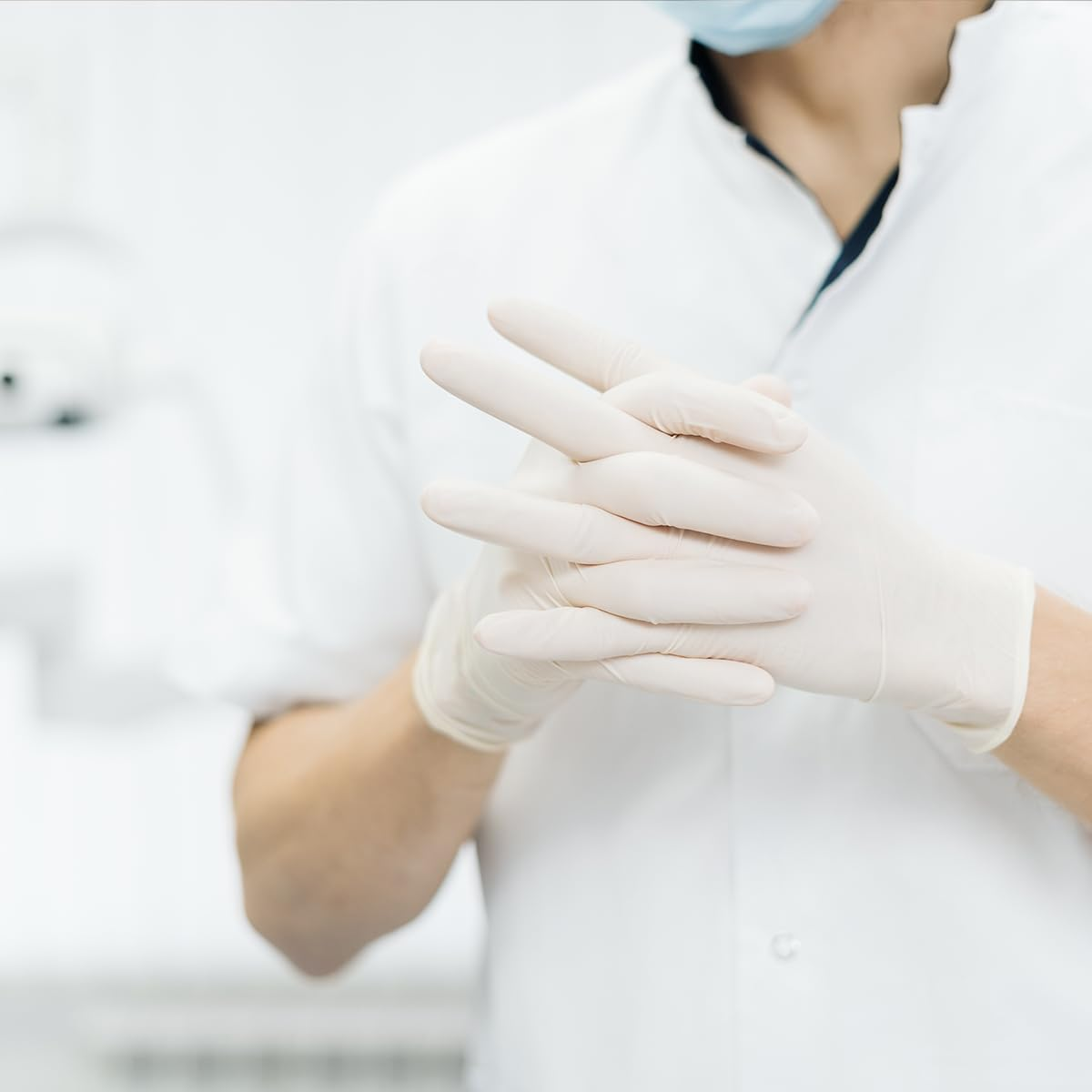 MEDSTOCK White Nitrile Gloves - Medical Examination, Powder/Latex-Free, Non-Sterile, Disposable, Reduces Cross Contamination, Ambidextrous, image number 4