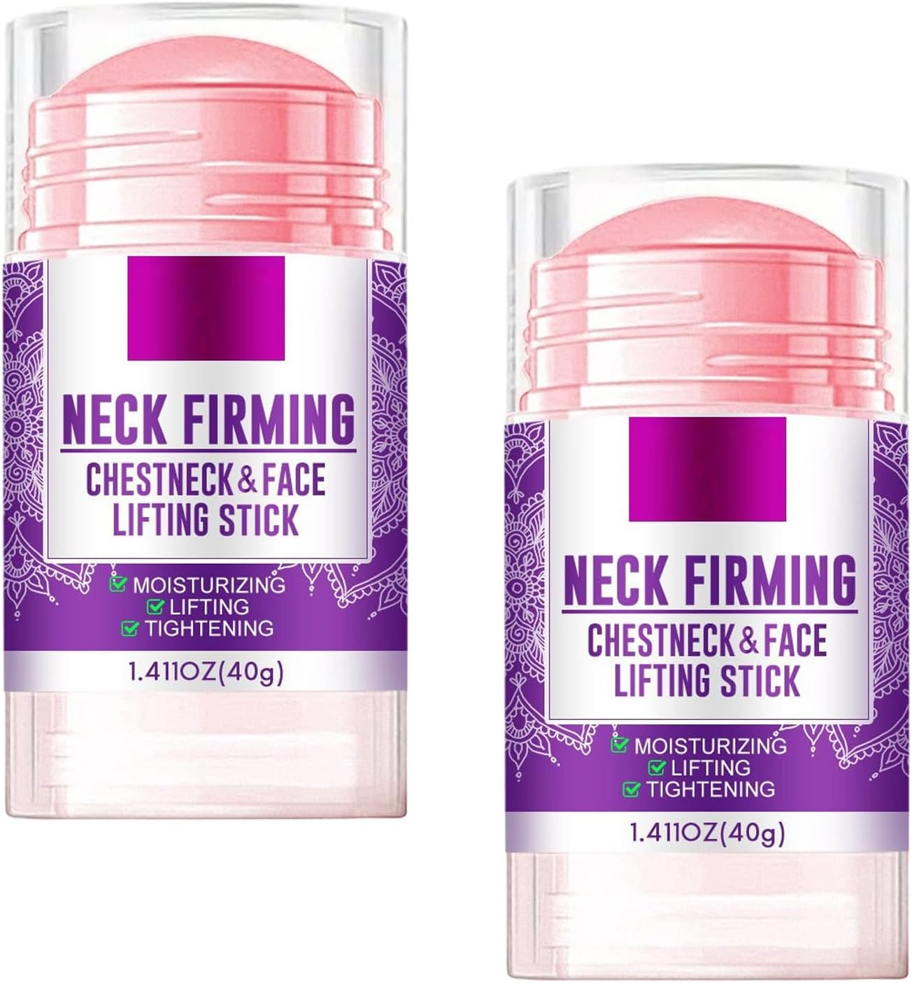 Retinol Collagen Neck and Chest Firming Stick, anti Aging & anti Wrinkle Stick for Tightening, Lifting, and Moisturizing Neck, Chest & Face, Reduces Double Chin & Sagging Skin for Women & Men (1PCS)