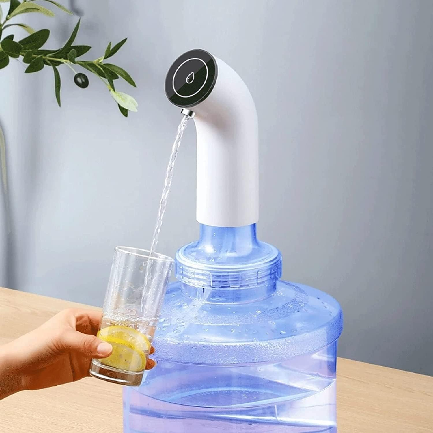 Electric Water Dispenser Electric Water Dispenser Household USB Rechargeable Automatic Drinking Water Pump Portable Water Jug Pump for Home Kitchen Office Electric Drinking Water Pump image number 1
