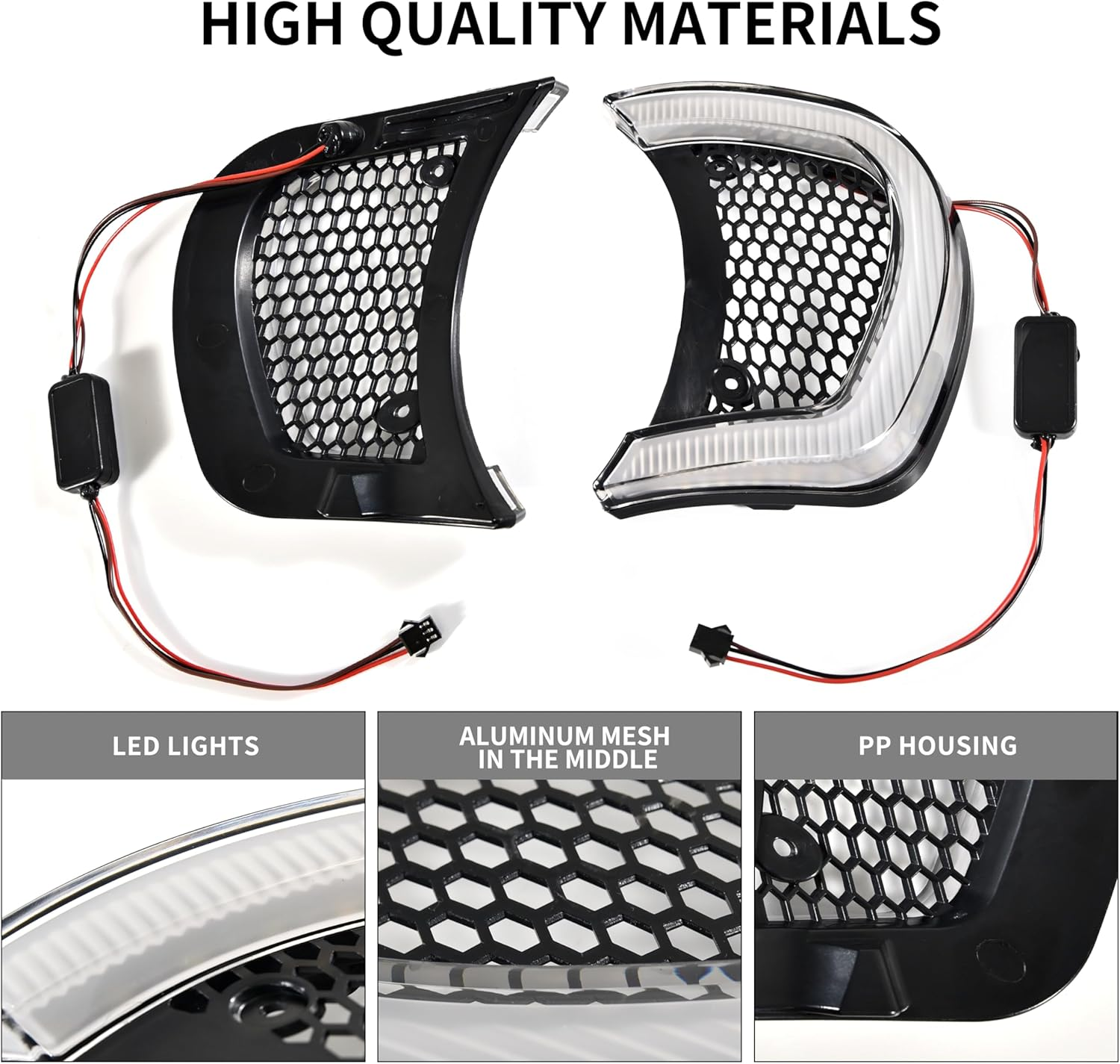 Motorcycle Headlight Vent Accent LED Turn Signal Indicator Side Lights Lamp for Harley Road Glide FLTRX Special FLTRXS CVO Ultra FLTRU 2015-2024 Accessories (Clear Lens) image number 5