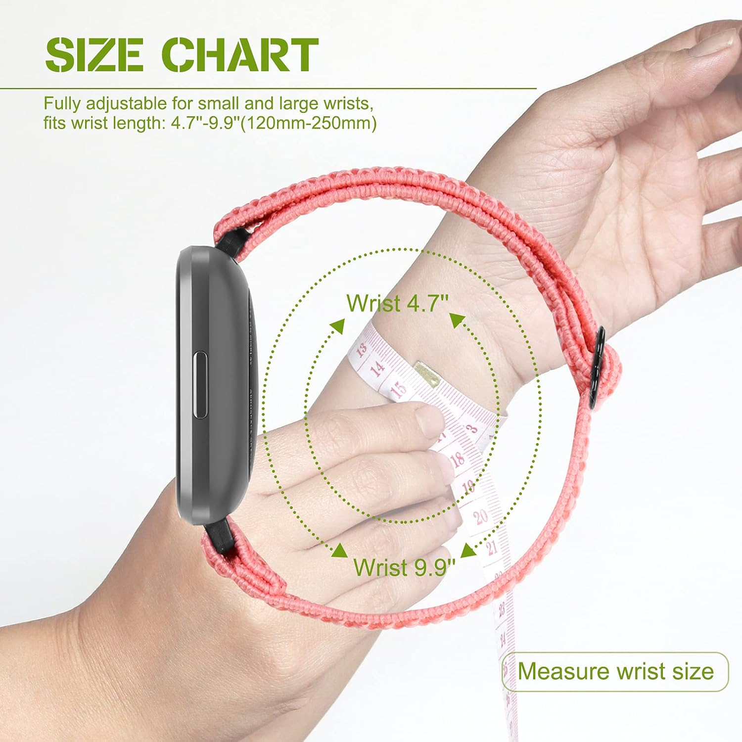 Elastic Nylon Band for Fitbit Versa 2, Versa, Lite, SE - Adjustable Breathable Comfortable Sport Replacement Wristband for Women Men