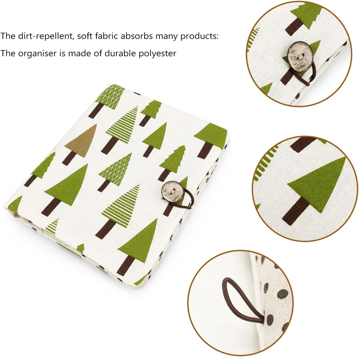 Foldable Diaper Bag, Portable Diaper Pouch, Multipurpose Diaper Pouch, Washable Diaper Bag Organizer Tote, Reusable Pouch for Baby Including Wipes, Toys, and Bottles, 22X18X2 Cm, image number 4