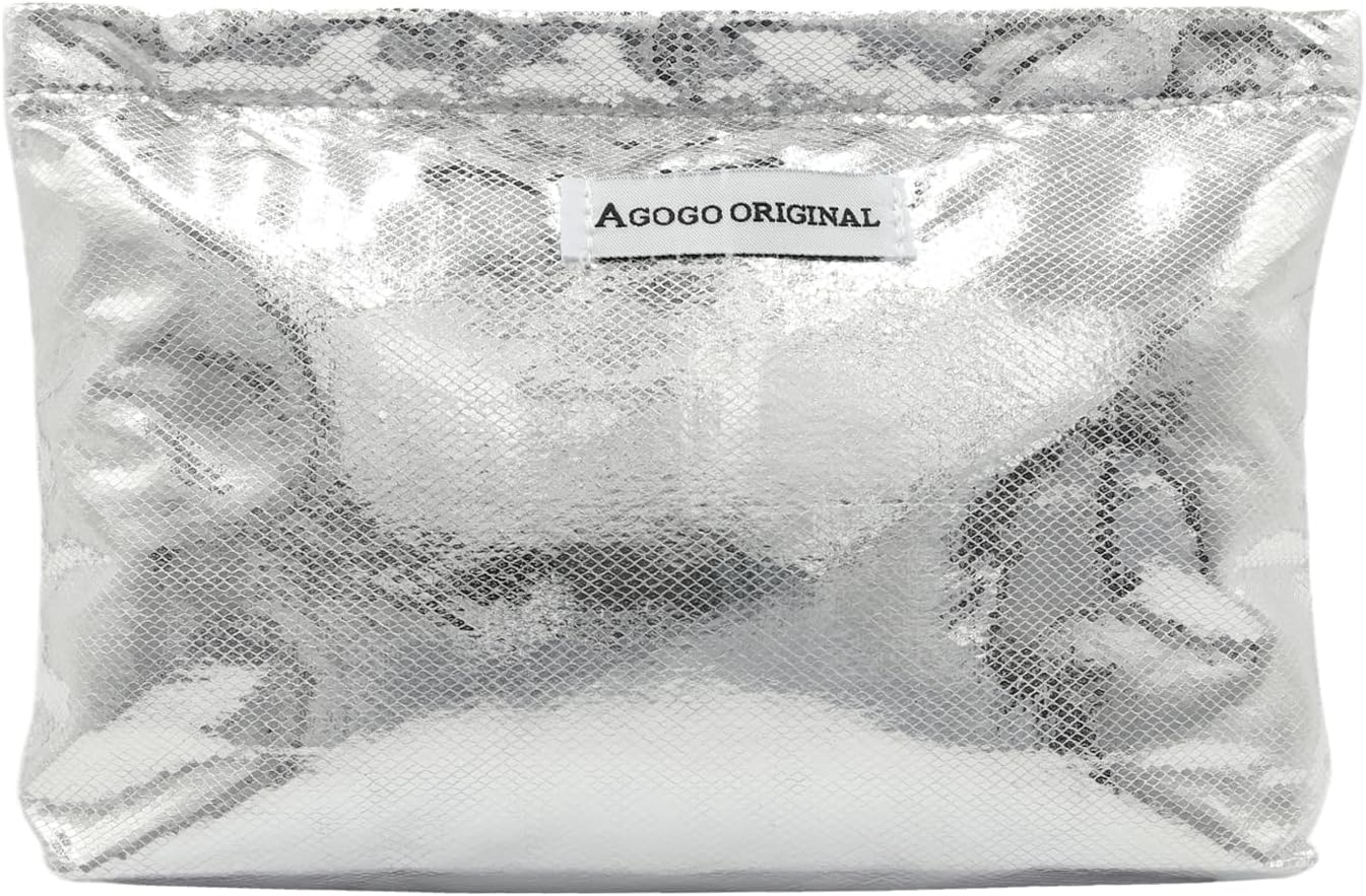 DDPOND Sparkly Makeup Bag Toiletry Bag for Women Lightweight Waterproof Cosmetic Bag Zipper Pouch Travel Accessories