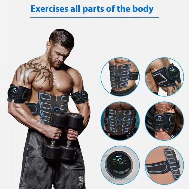 ABS Stimulator, Ab Machine, EMS Muscle Stimulator Abdominal Toning Belt Workout, Portable Ab Stimulator Home Office Fitness Equipment for Abdomen, Ab Sport Exercise Belt for Men and Women image number 3