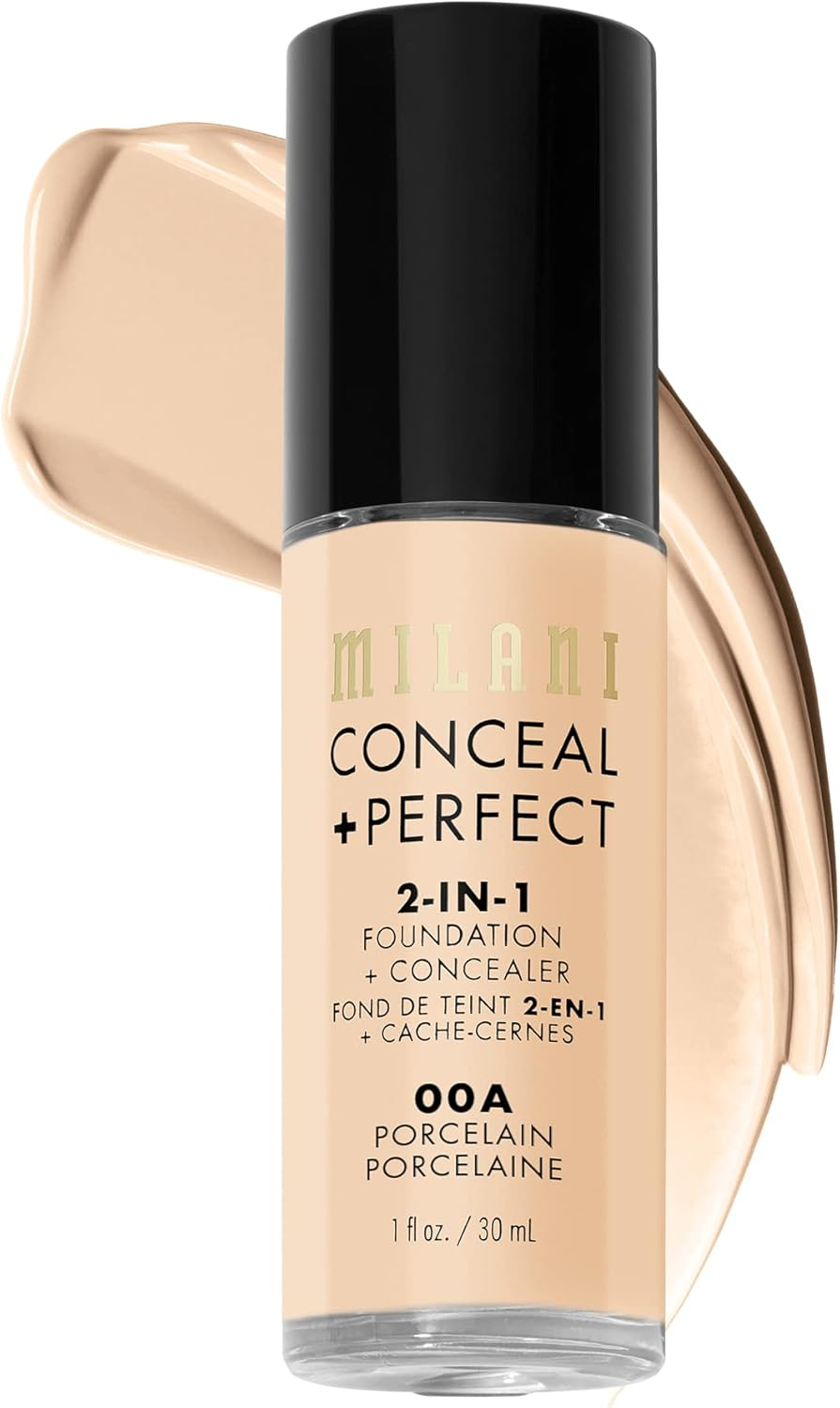 Milani Conceal + Perfect 2-IN-1 Foundation Concealer 00A Porcelain + OPI Manicure Pedicure Lotion image number 5