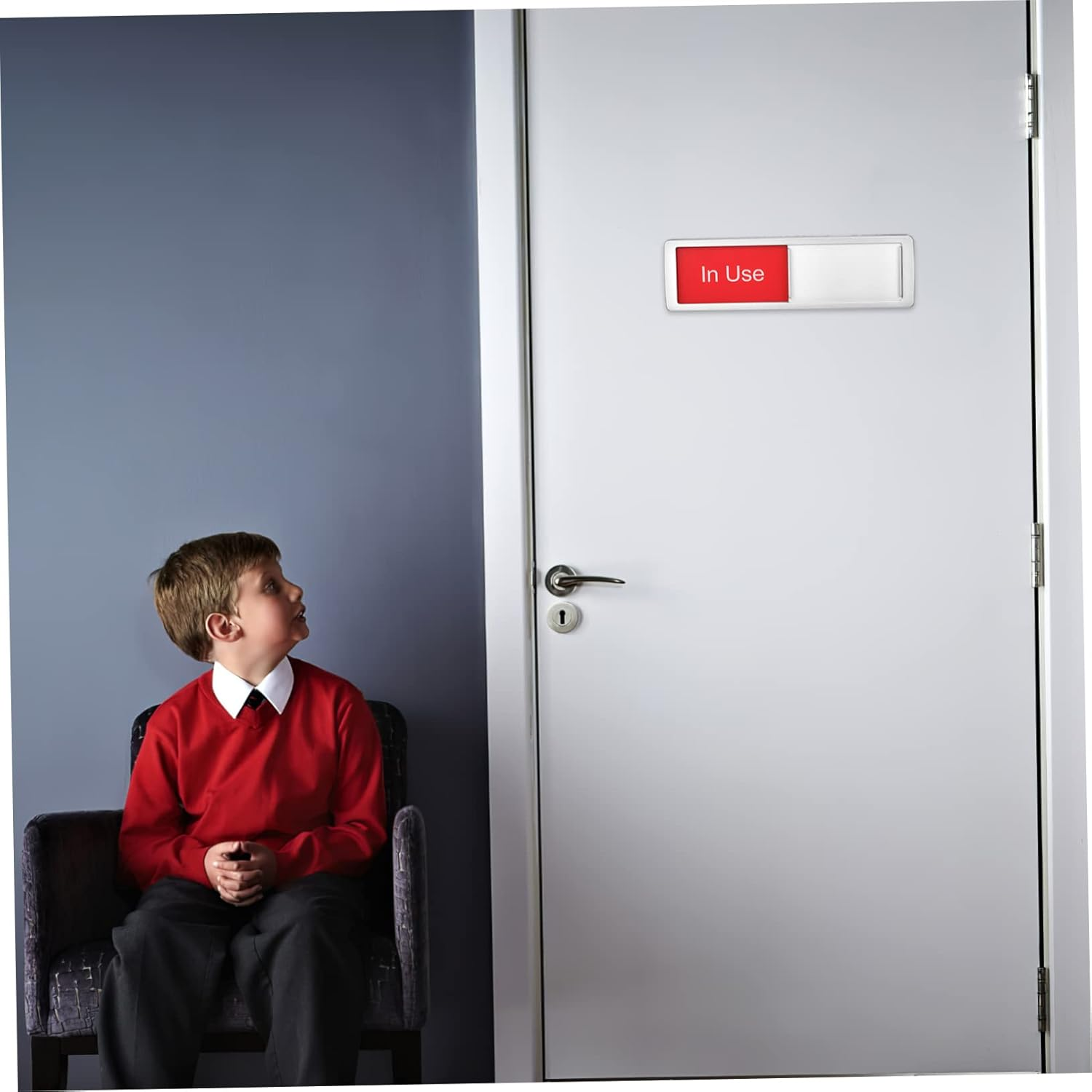 2 Pcs Use Sign Office Signs Open Closed Slide Door Indicator Bathroom Door Office Occupied Privacy for the Restroom Conference Room S Acrylic image number 3