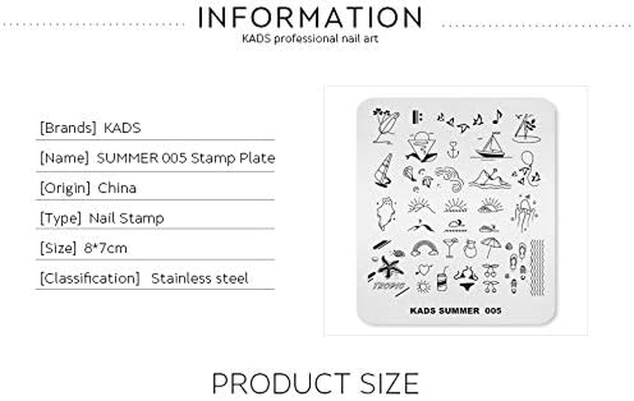 KADS Art Stamping Plate Template Design Tool DIY Image Plate (SU005) image number 5
