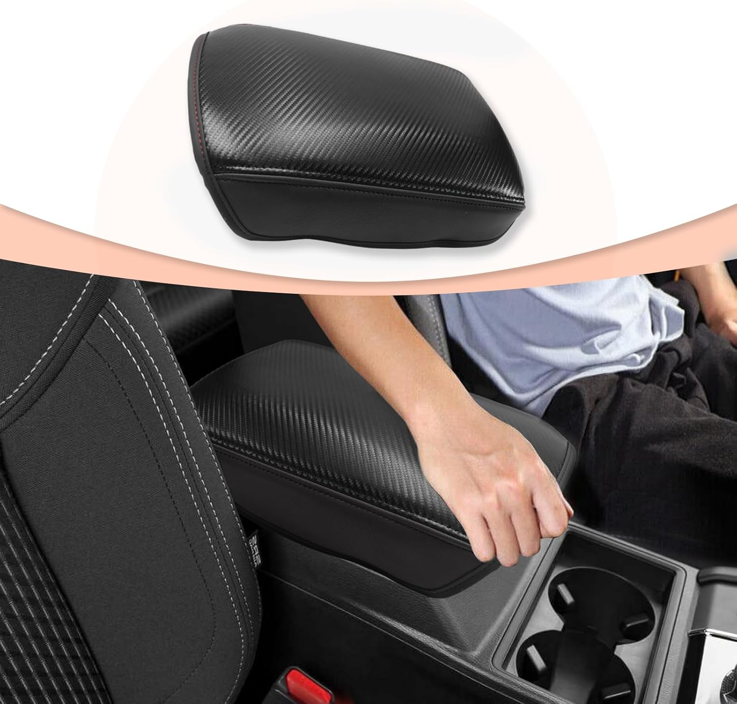 CDEFG for Mitsubishi Outlander Accessories 2025 2024 2023 2022 Center Console Car Armrest Cover (Se/Black Edition/Sel) Console Protector Pad Arm Rest Interior (Not for Outlander Sport) image number 6