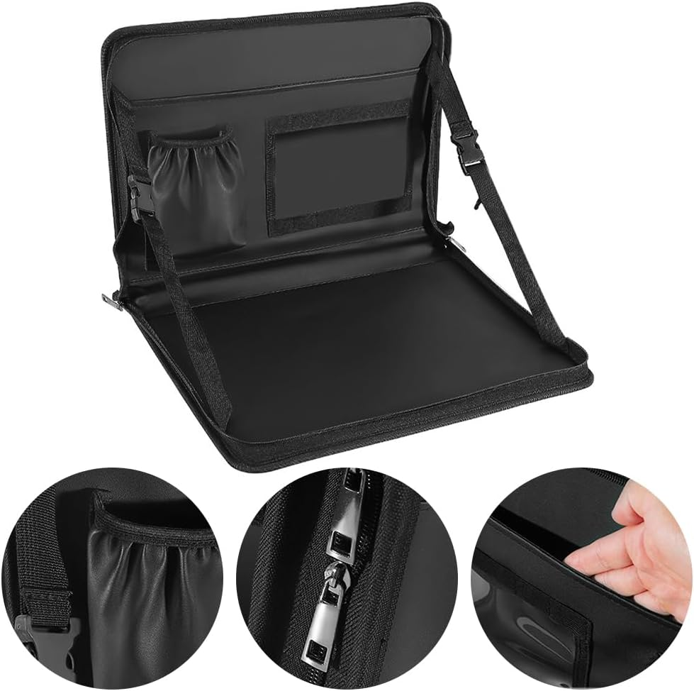 Steering Wheel Eating Tray,Foldable Car Table,Car Trays,Multipurpose Travel Car Accessories,Steering Wheel Laptop Holder,For Working, Writing, Eating, Traveling image number 5