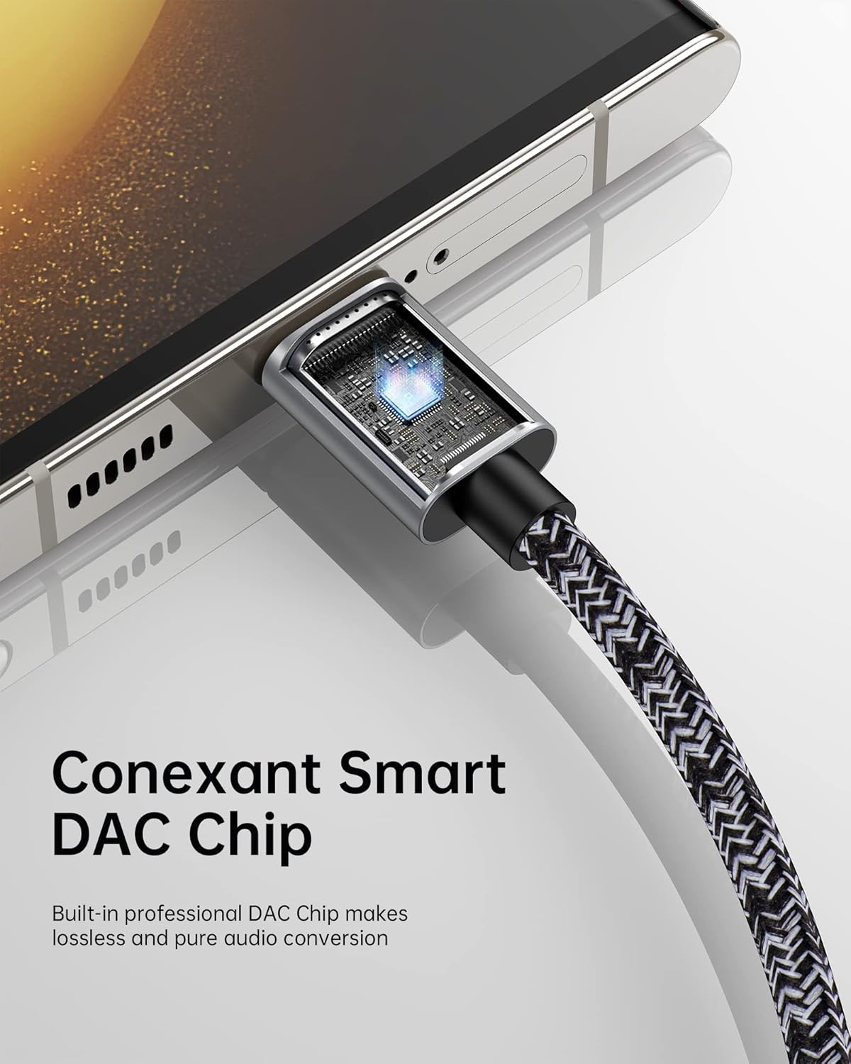 Samsung Type C to 3.5Mm Audio Aux Cable, USB C to Aux Cord for Car, Type C to AUX Headphone Jack Male Cord Car Auxiliary Cable USB C for Android Phone Samsung Galaxy S25Ultra S24 S23 S22, Pixel 9 8 7A image number 6