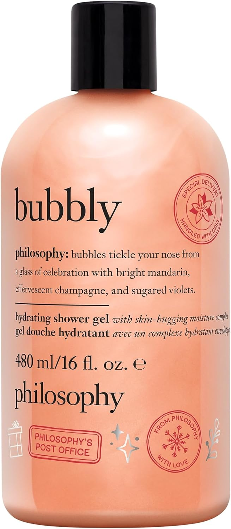 Philosophy White Cherry Hydrating Shower Gel, Bubble Bath, & Shampoo, 480Ml image number 3