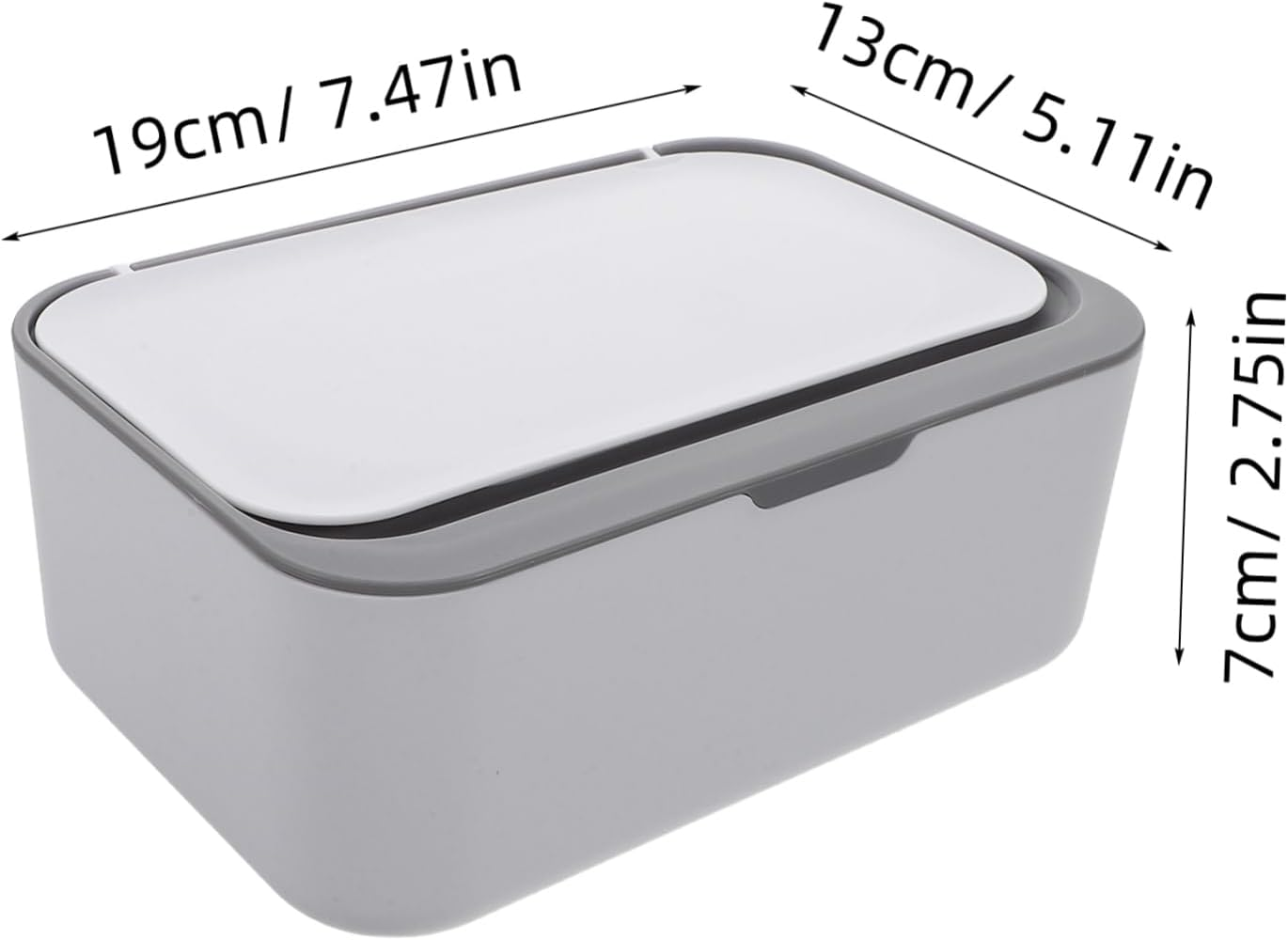 Tissue Box Dispenser Large Capacity Storage for Kitchen Dustproof Moisture Retention Home Office Use image number 2