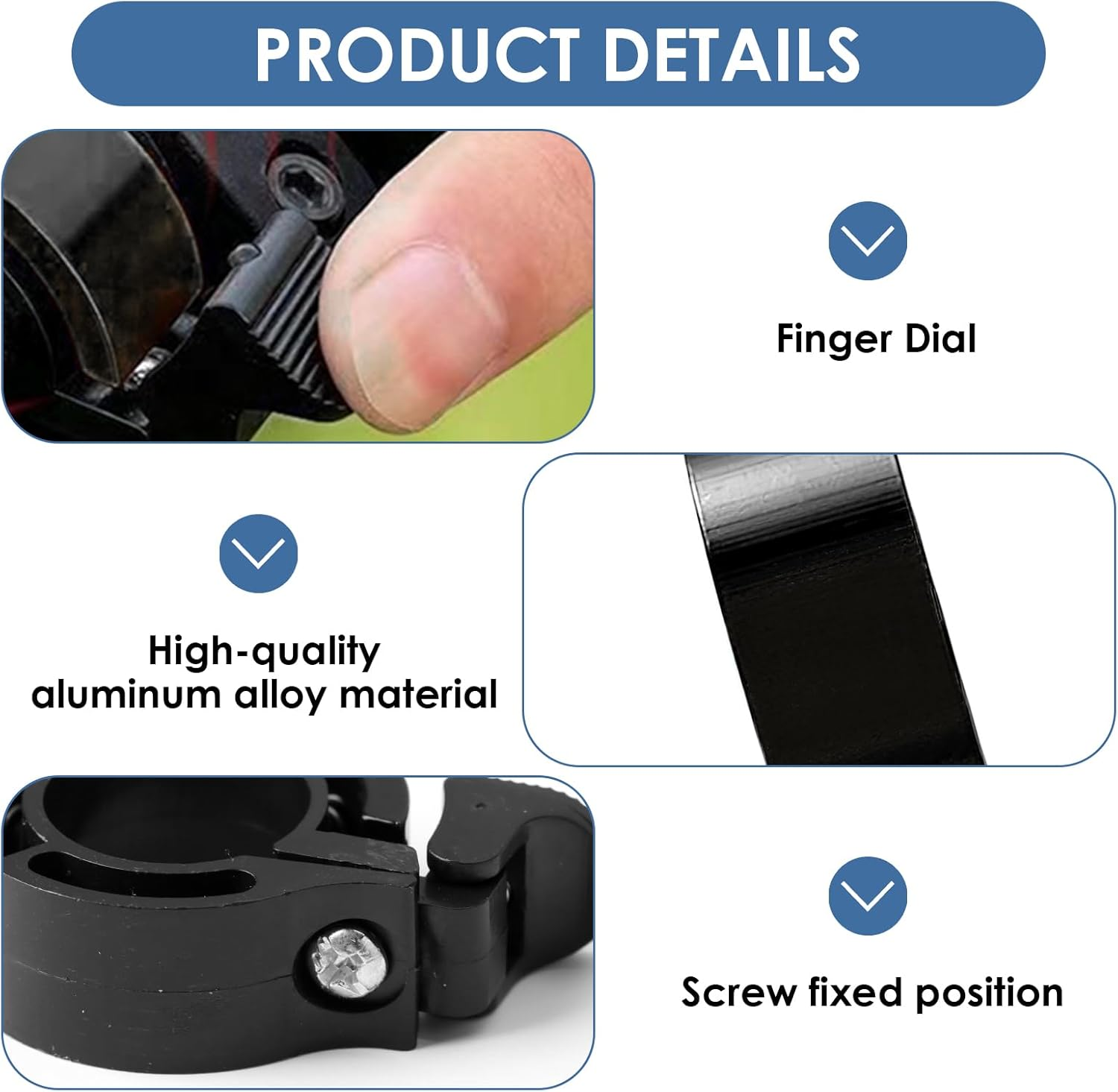 Premium Snail Bike Bell with Screwdriver, 2 Colour Options (Red/Black), Extra Loud & Clear Bicycle Bell for Mountain/Road/Bmx Bikes, Weatherproof & Easy Installation image number 1