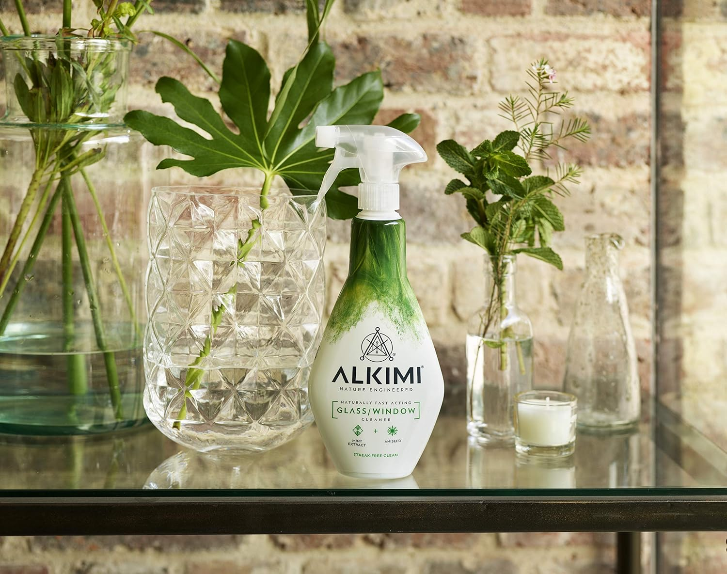 ALKIMI Cleaning Sprays, Variety Pack of 3 &ndash; Powerful Cleaning, No Harsh Chemicals, with Natural Essential Oils & Extracts, Multipurpose, Bathroom, Glass & Window