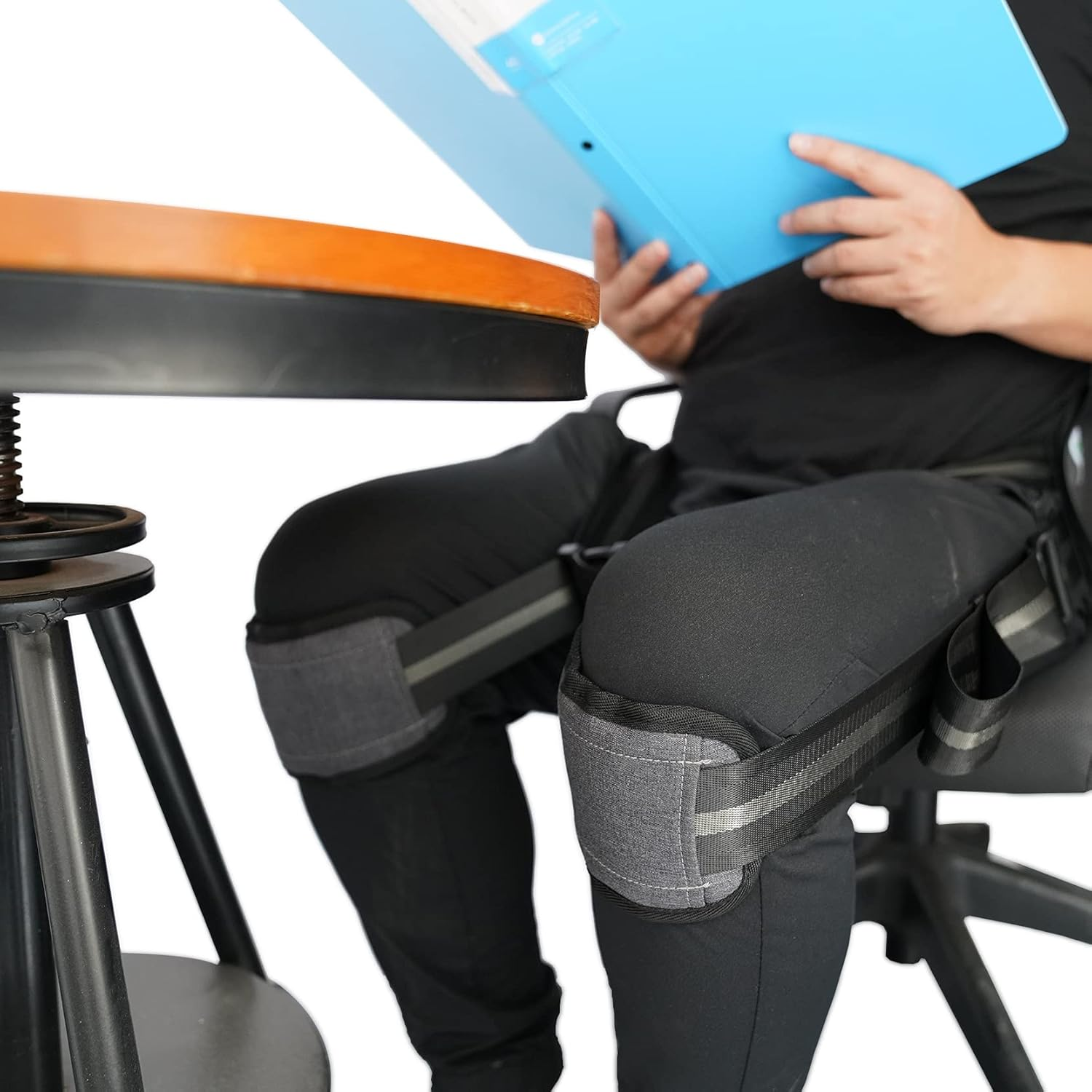 MELOTOUGH Support Belt for Better Back Whole Day Back Pain Relief -Posture Correcting Harness & Relieve Sciatica, Keeps Back Straight While Seated, Suitable in Office or at Home or Outdoors (Black) image number 1