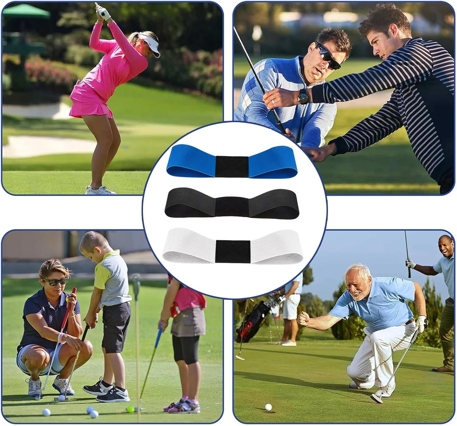 Pro Golf Swing Arm Band Training Aid for Golf Beginners Golf Swing Training Aid Swing Correcting Arm Band image number 1