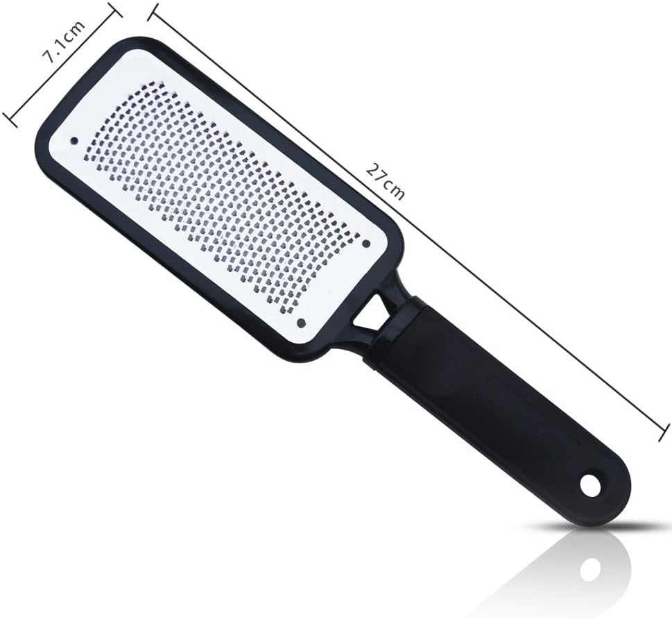 Foot Rasp Foot File and Callus Remover - Pedicure Tool for Removing Dead Skin, Feet Hard Skin Remover, Foot Scraper, Can Be Used on Both Wet and Dry Feet (Black, One Size) image number 1