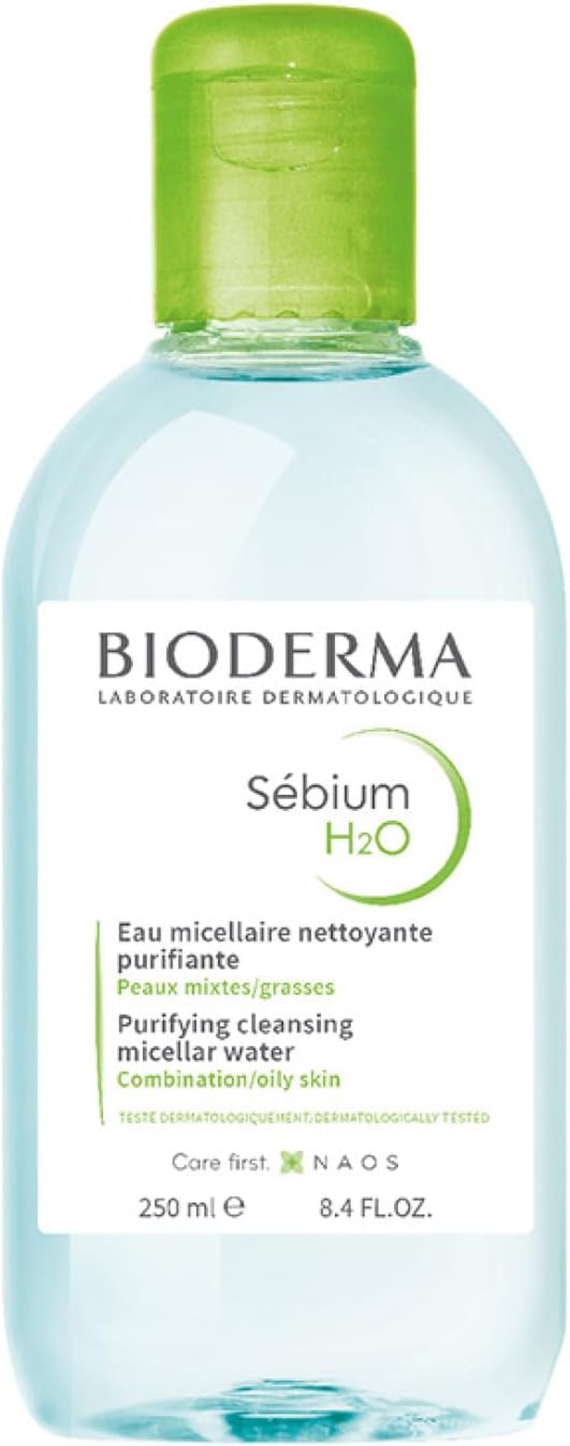 BIODERMA S&eacute;bium H2O Micellar Water - Purifying Makeup Remover Cleanser Solution for Oily Acne-Prone Skin, 250Ml image number 4