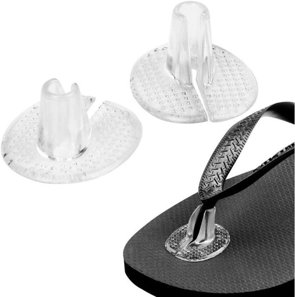 (Style 2) - 3Pairs Soft Silicone Flip Gel Cushions Pad Toe Protectors for Thong Sandal Flip Flop Gel Inserts Guards Insoles Shoes Grip Pads (Style 2) image number 1