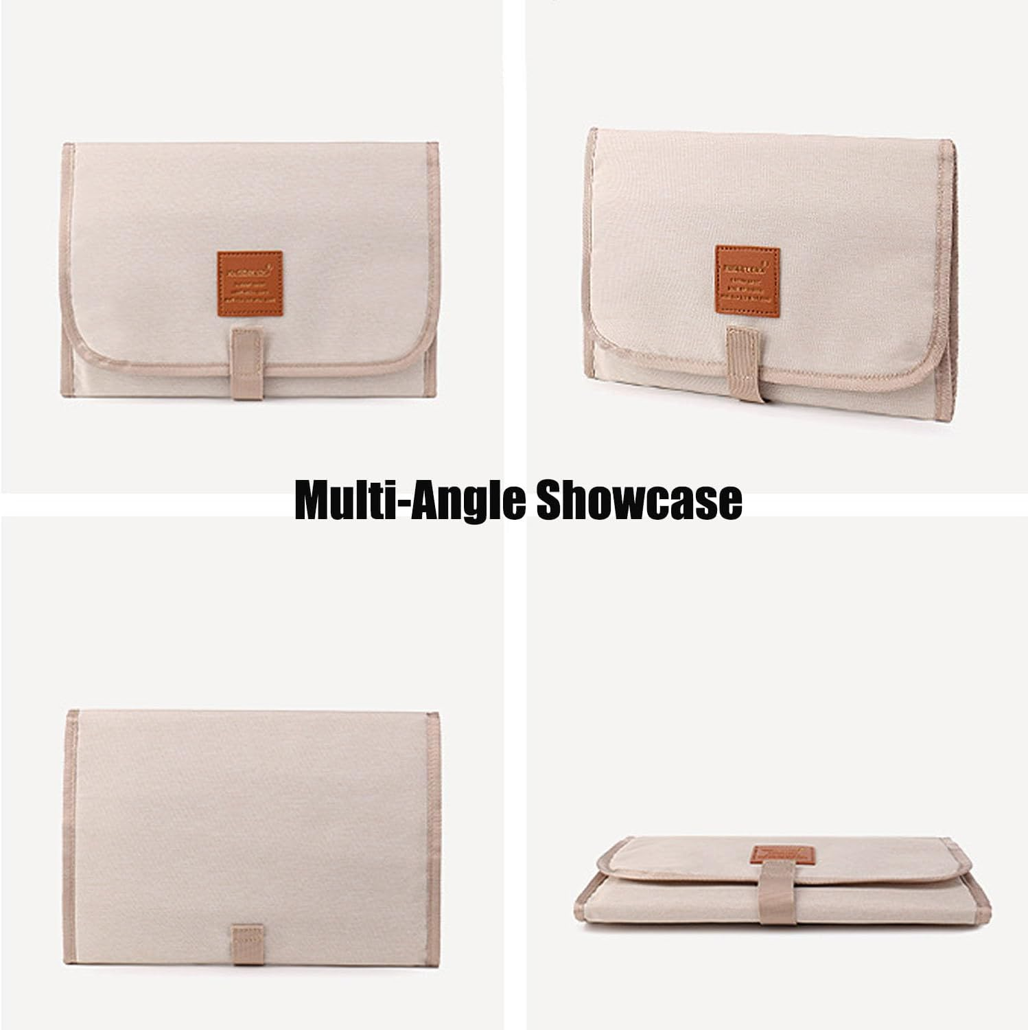 Mtxorvix Nappy Changing Mat,Portable Change Mat, Portable Baby Change Mat, Foldable Waterproof Changing Pad Travel Change Mat, Mat for Home Travel outside (Grey) image number 1