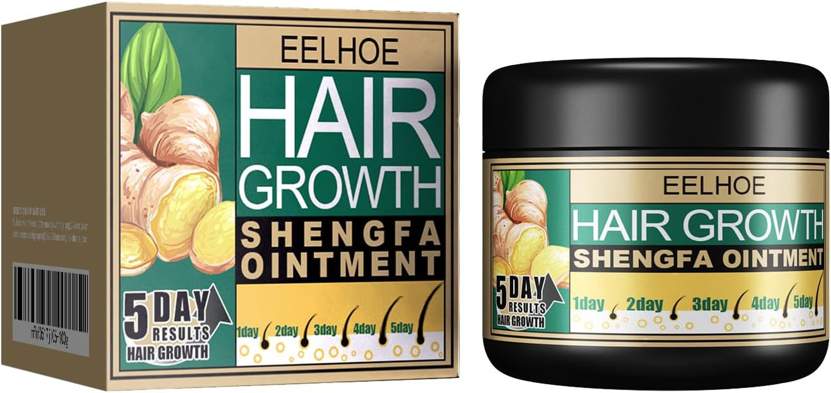 30G Ginger Hair Care Cream to Promote Hair Growth Relieving Hair Loss Scalp Massage Stimulate Hair Follicle Smoothing Care image number 2