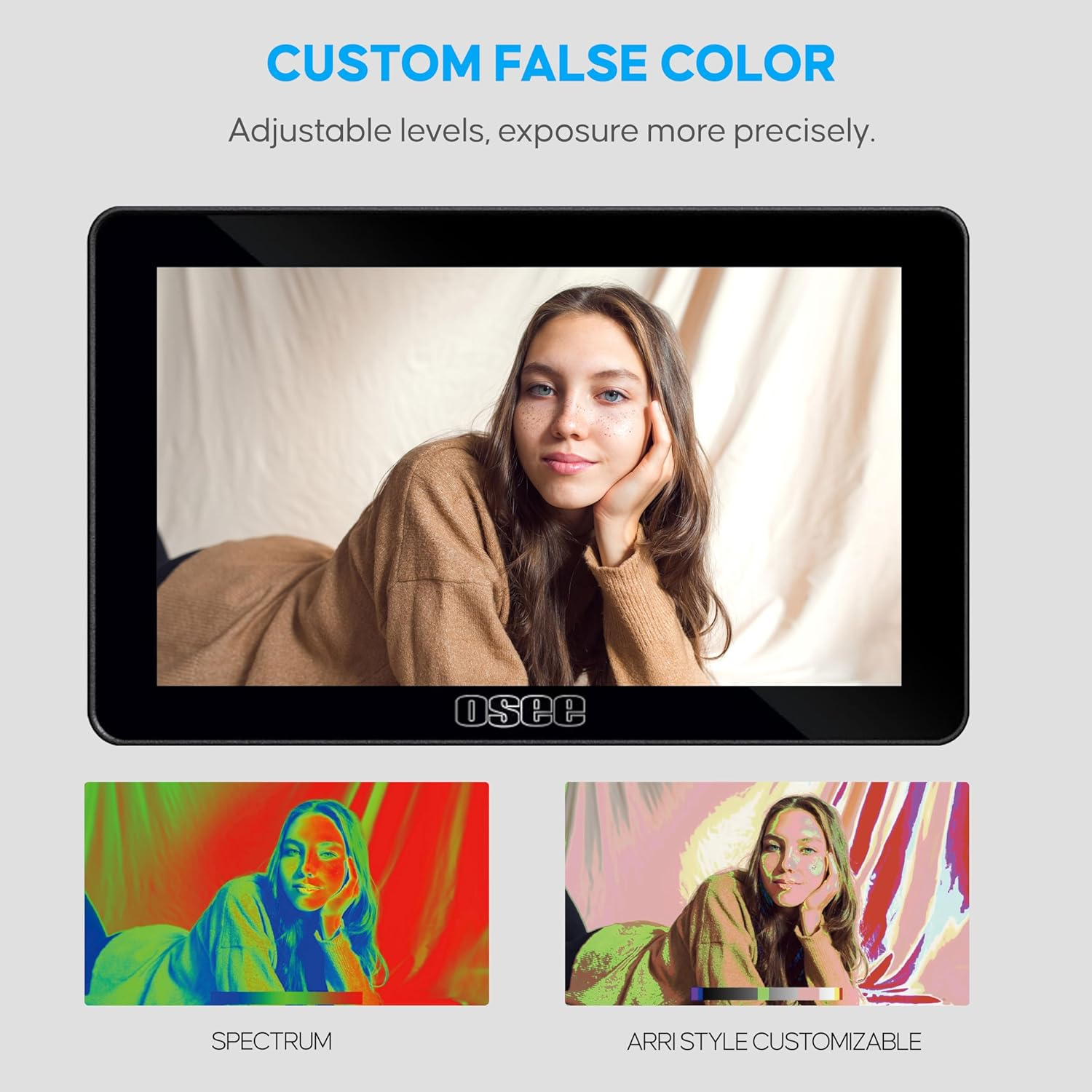 Osee Lilmon 5 Camera Monitor 5.5 Inch 1000Nits High-Bright Touch Screen Camera Field Monitor with 3D LUT HDR 4K HDMI in and Out Exposure Focus Assist Waveform for DSLR image number 2