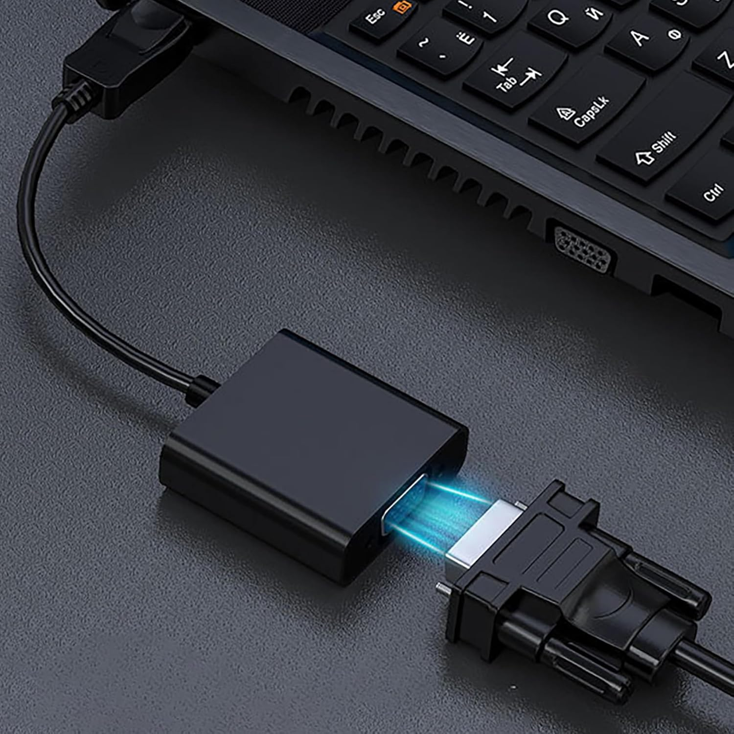 Tunghey Displayport (DP) to VGA Adapter, Gold-Plated Display Port to VGA Adapter (Male to Female) Compatible with Computer, Desktop, Laptop, PC, Monitor, Projector, HDTV (10Pack) - 5Pack image number 5