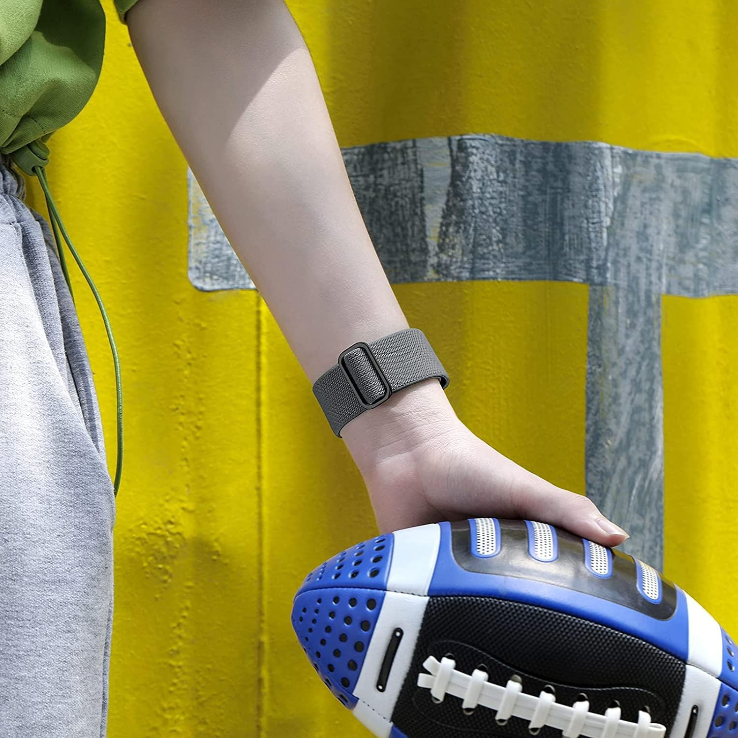 GARTOO Elastic Bands for Garmin Vivoactive 4/Venu 2 45Mm/Venu 3/Forerunner 255/955/265/965 Watch Bands, 22Mm Nylon Sport Band for Amazfit GTR 4,GTR 3,GTR 2,2E,Ticwatch Pro 3,Fossil Gen 5 for Women Men - Black+Army Green image number 6