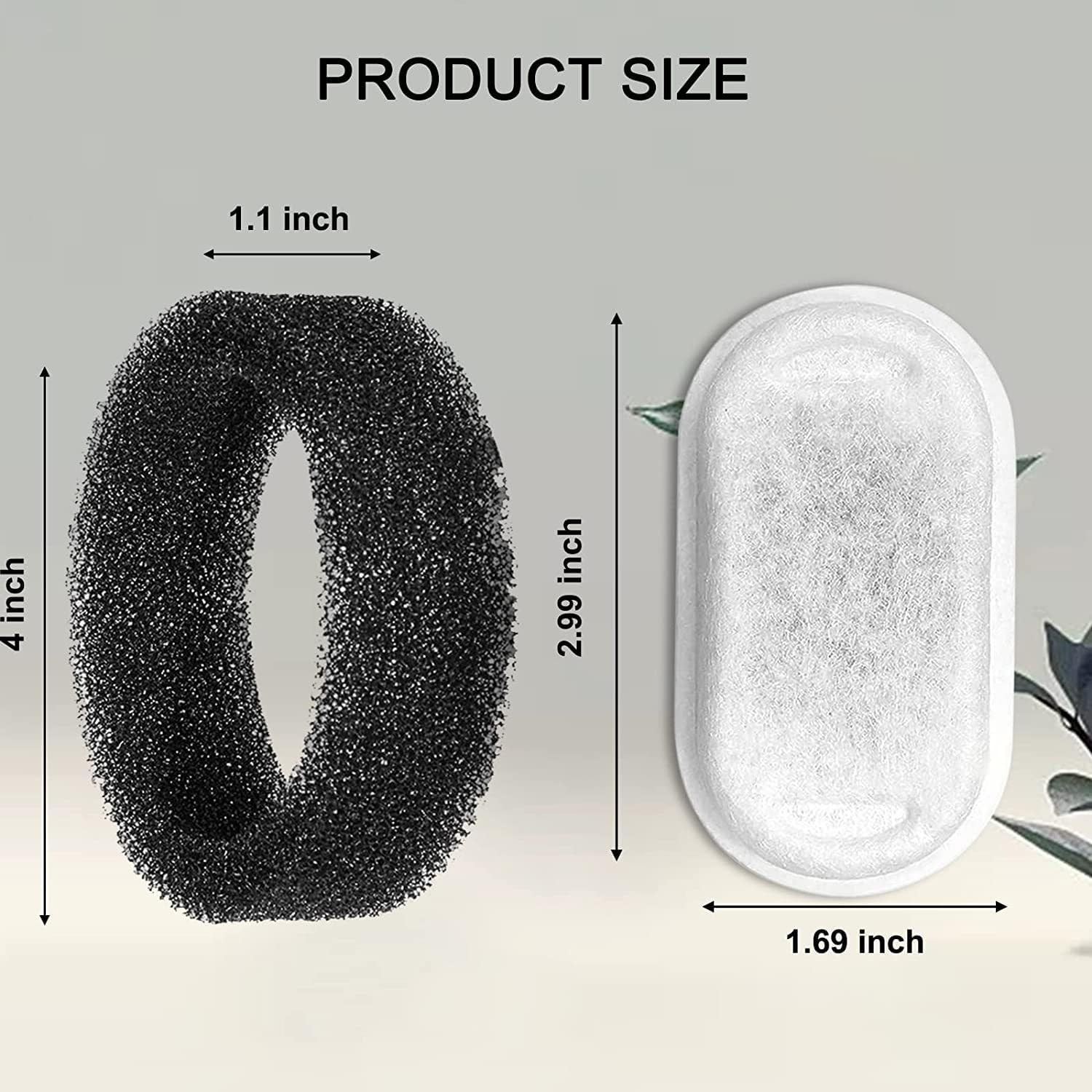 Cat Fountain Filters - 4 Pack with 4 Sponges, Compatible with Stainless Steel Pet Fountain, Adjustable Water Flow image number 5