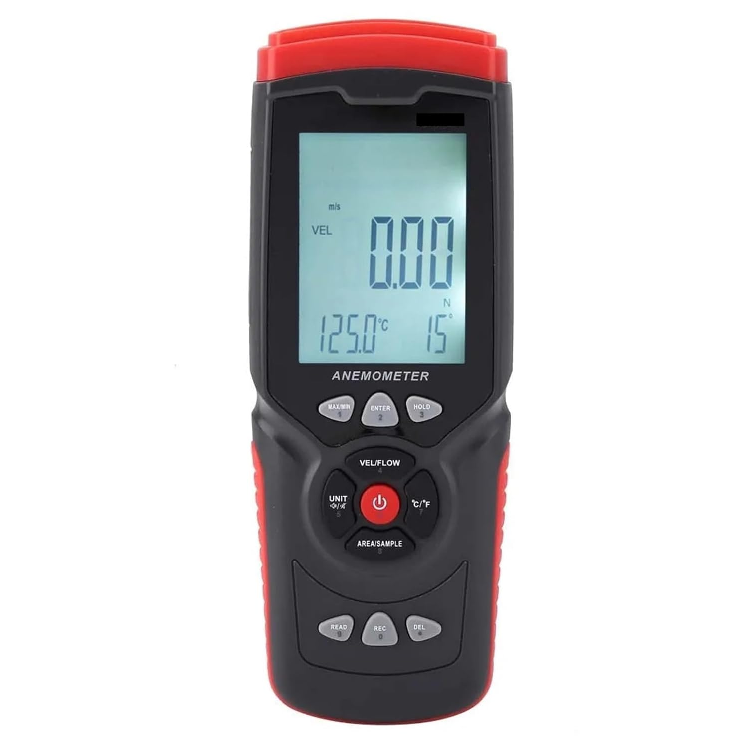 Wind Thermometer Wind Speed Gau Digital, USB Anemometer Multifunction Wind Speed Temperature Air Tester