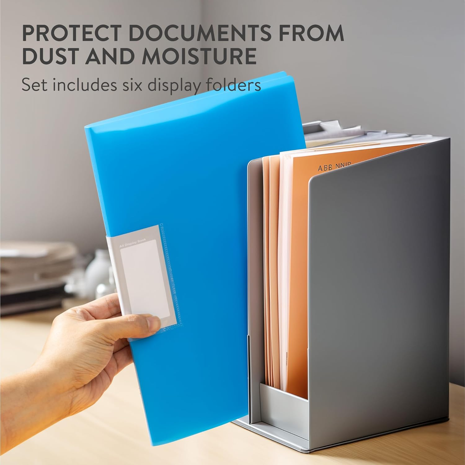 H&S A4 Portfolio Binder - 6Pcs - Presentation Folder Set with 30 Removable Clear Plastic Sleeves - Multi-Colored Display Folders image number 2