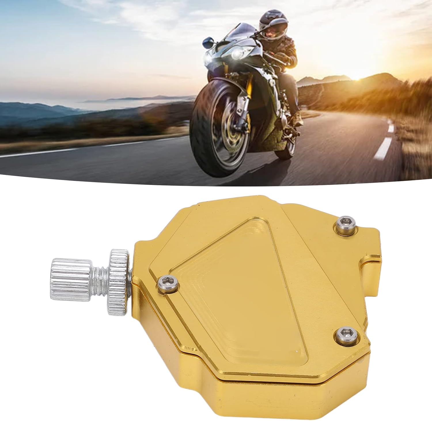 Stunt Clutch Pull Cable Lever， Clutch Cable Easy Pull System，Gold Universal Motorcycle Stunt Clutch Lever Easy Pull Cable System Aluminium Alloy Motorbike Accessories Braking System image number 6