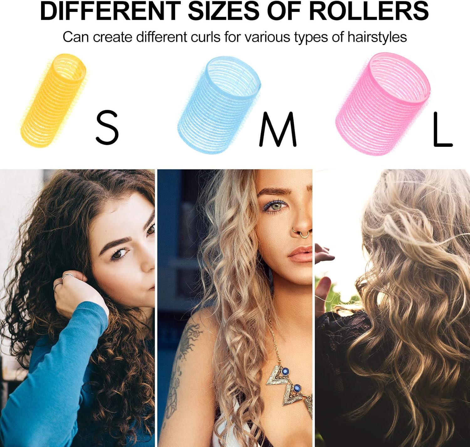 F Fityle 10-Piece Bangs Curler Hair Roller Manual Roller Plastic Ma-Gic Roller- 8 Types Selected - 20Mm - 44Mm image number 4