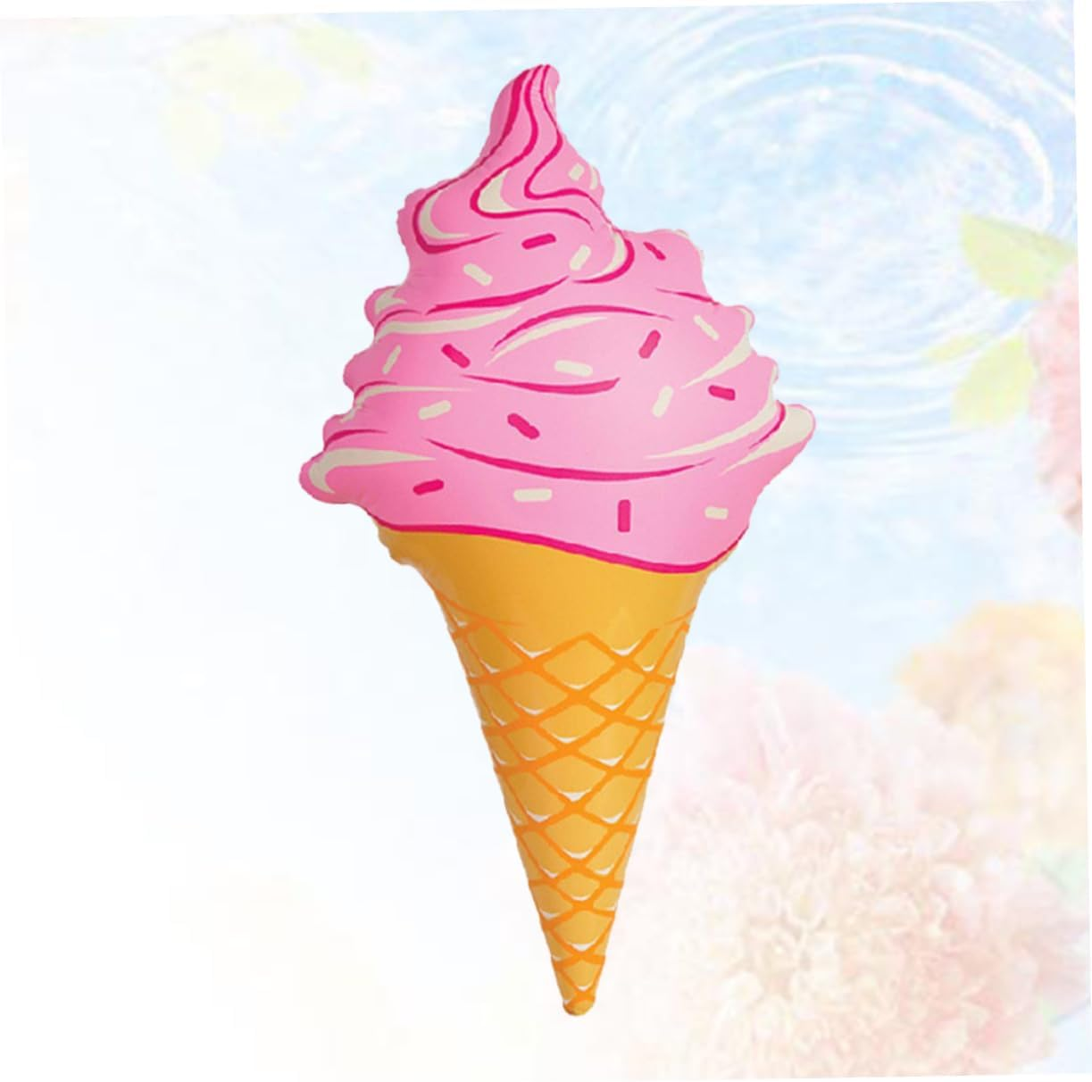 Inflatable Ice Cream Pool Float Swimming Toy for Girls Women PVC Pink Water Play Summer Beach Inflatable Pool Toy image number 5