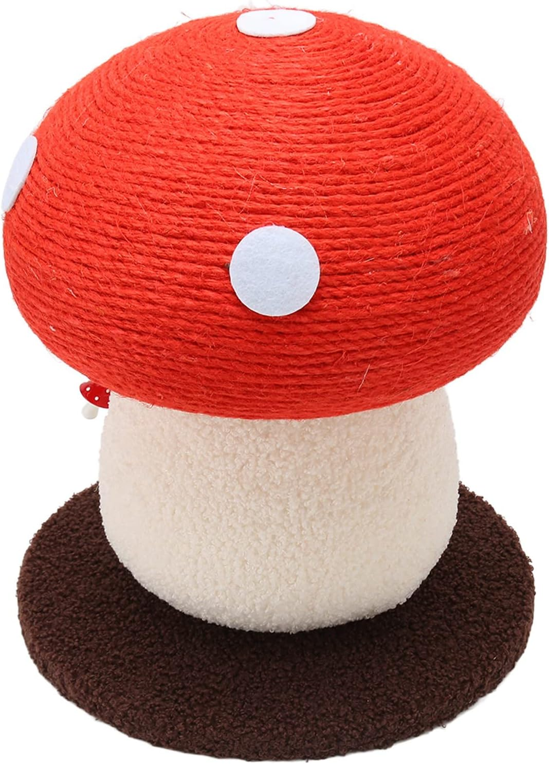 Cat Scratching Post, Mushroom Tall Cat Scratcher Sisal Board Scratche Sisal Scratching Poles Cute Furniture Interactive Activity Pad Toys for Kittens and Small Cats Pets image number 1