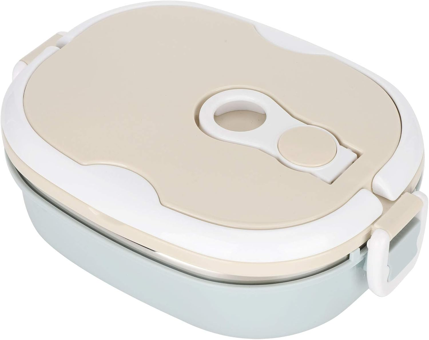 Lunch Box 900Ml, 1 Layer Thermal Insulated Hot Food Lunch Containers Portable 304 Stainless Steel Bento Lunch Box Cold and Hot Food Storage for School Office Outdoor Travel (Monolayer) image number 4