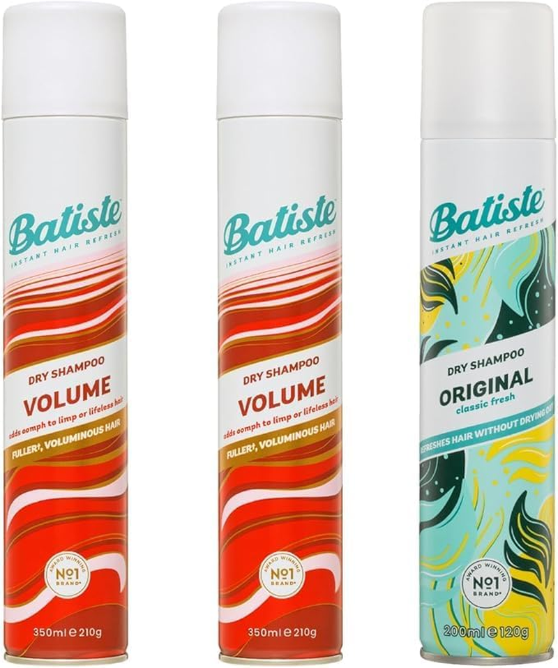 Batiste Volume Value Pack - 2X Volumising Dry Shampoo 200Ml + 1X Original Dry Shampoo 200Ml, Instantly Refreshes Oily Hair in 4 Easy Steps, Adds Lift & Texture, No Residue, for All Hair Types image number 5