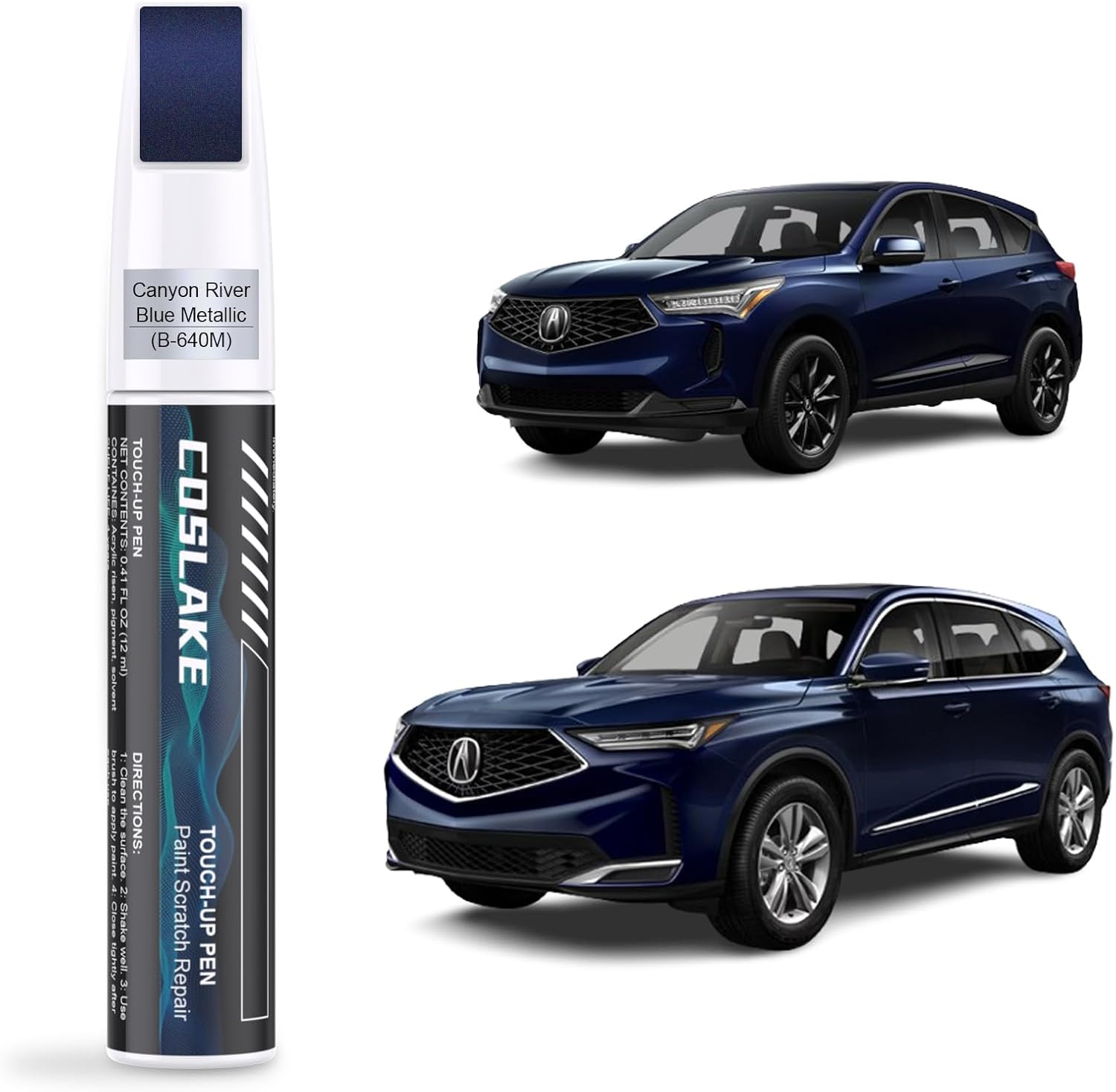 Car Touch up Paint(Platinum White Pearl(Nh-883P)) for Acura, Car Paint Scratch Repair Kit, Quick & Easy Solution to Repair, 2 in 1 Scratch Remover Pen with 2PCS Disposable Micro Applicators