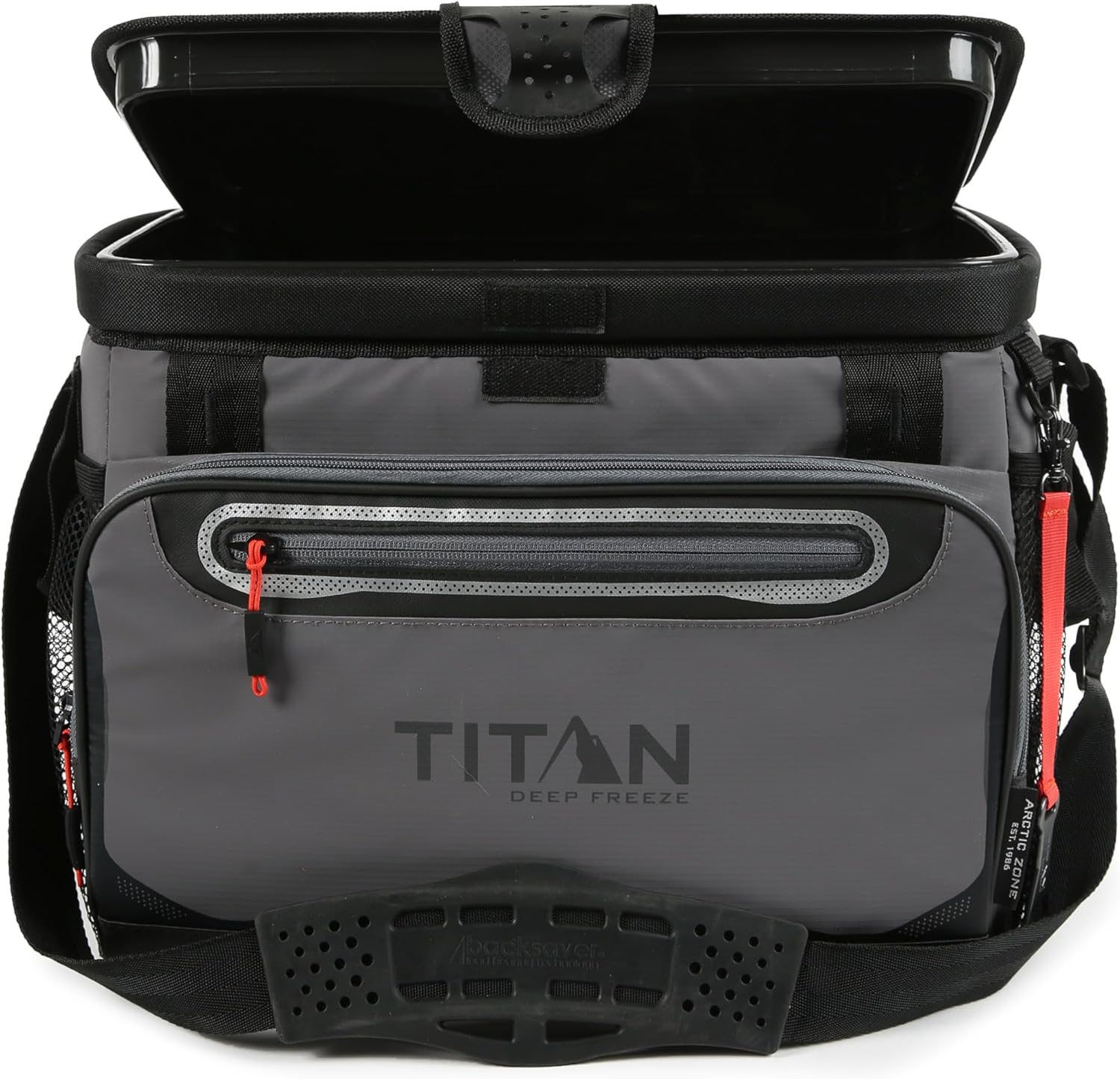 Arctic Zone Titan Deep Freeze Cooler - Zipperless Hardbody Cooler with Deep Freeze Insulation, Hardbody Liner, and Smartshelf image number 2