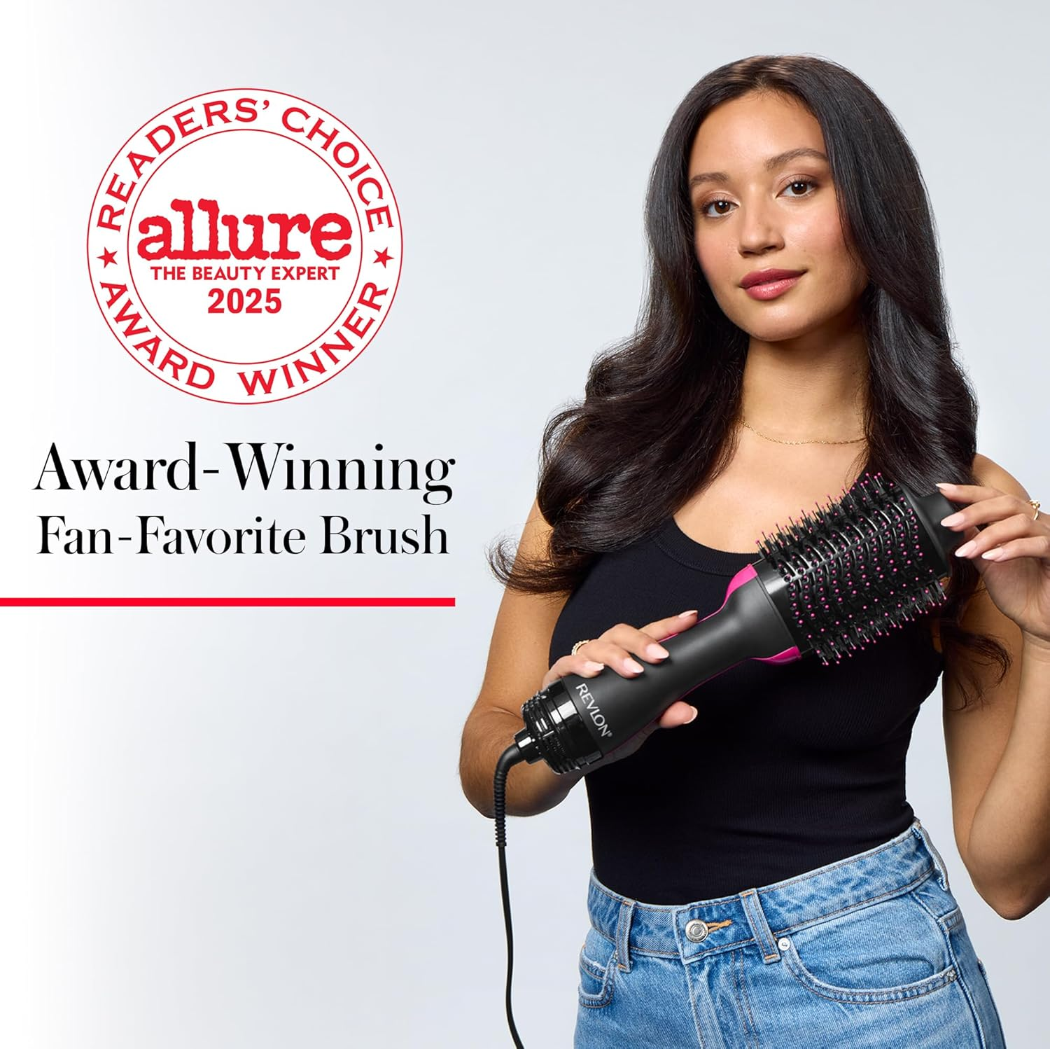 Revlon One-Step Volumiser Original 1.0 Blowout Brush, AU Plug, Black image number 6