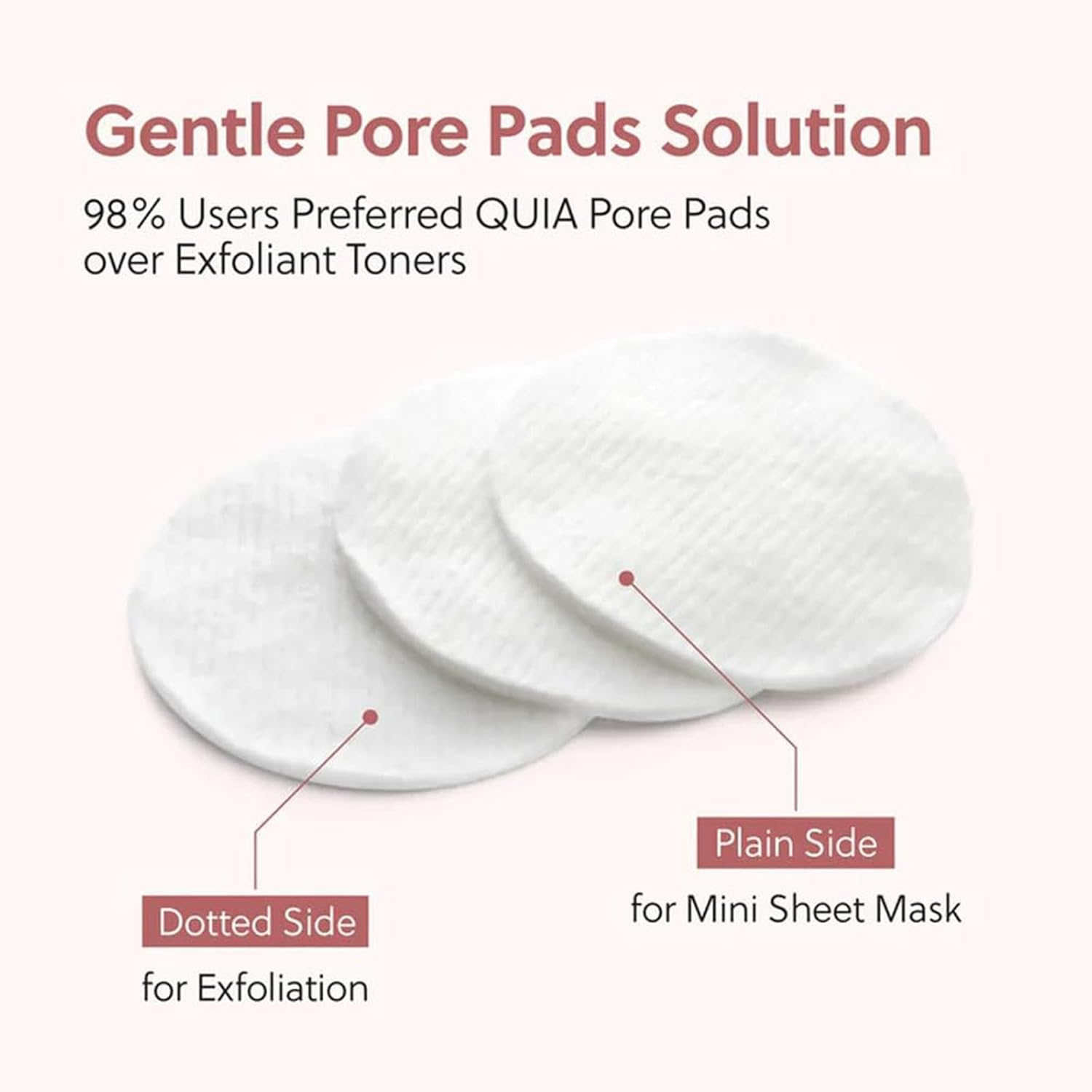 Zero Pore Pads, Korean Beauty Pore Pads, Deep Cleansing & Pore Minimizing, Dual-Textured Exfoliating Facial Pad to Smooths Skin Texture & Brightens Skin (1Pcs) image number 2