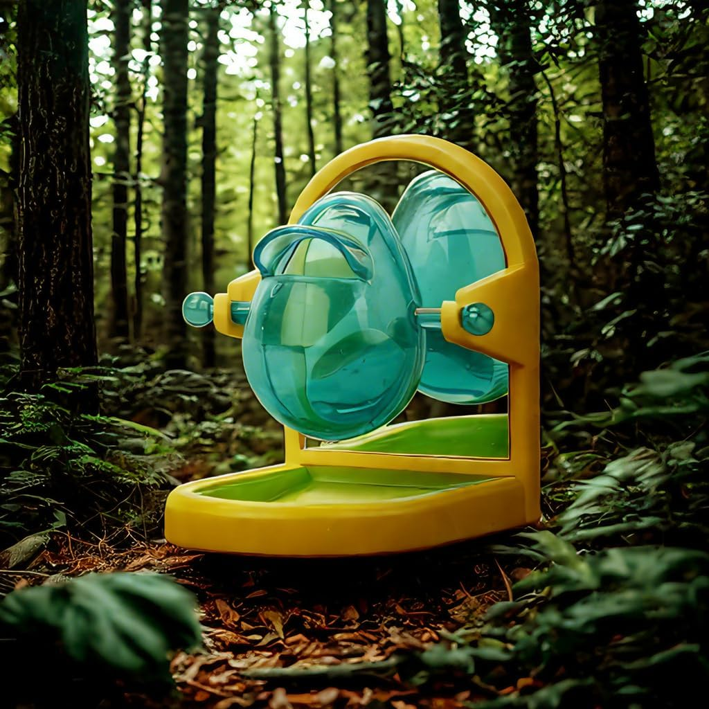 Treat Dispensing Feeder with Mirror for Parrot Bird Foraging Toy Intelligence Growth Cage Toys for Parakeet Cockatiel Conure African Grey(1Pc Random Color) image number 2