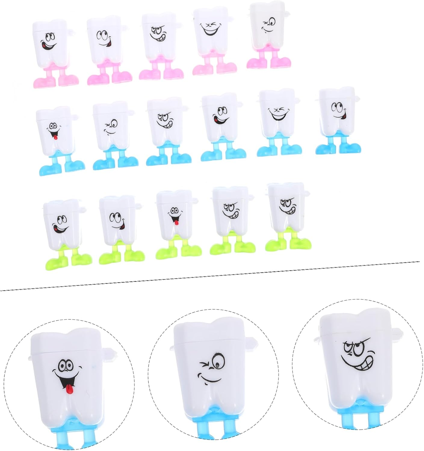 Kisangel 50Pcs Tooth Keepsake Box Cute Organizer for Teeth Storage for Christening Birthdays and Family Memories Chic Design and Excellent Workmanship image number 5